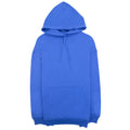 Balenciaga Back Logo Print Hoodied Sweatshirt Blue