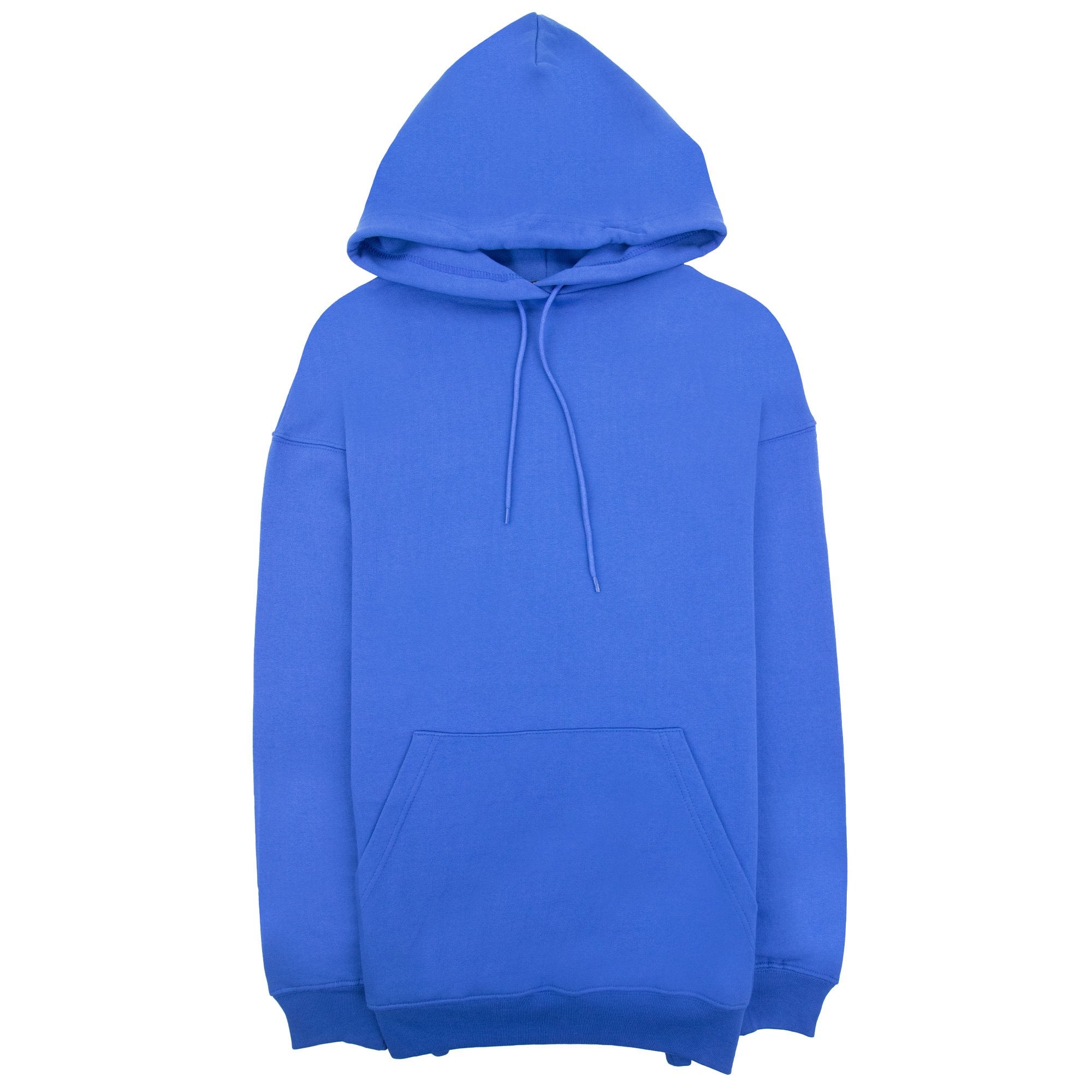 Balenciaga Back Logo Print Hoodied Sweatshirt Blue