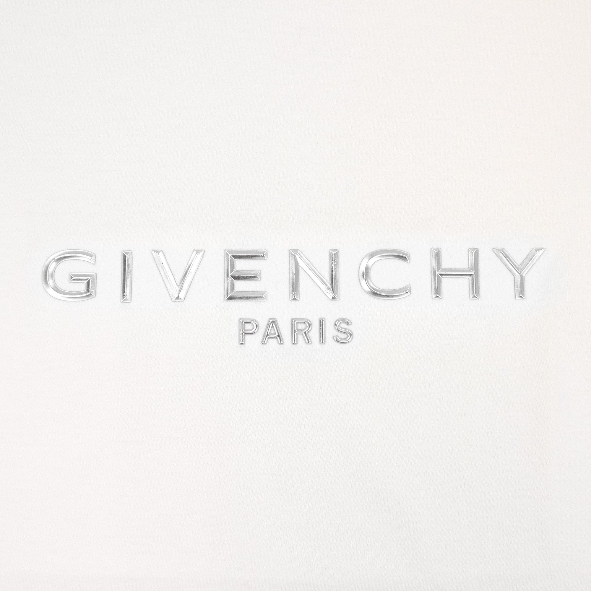 Givenchy Logo Aplique T Shirt White 100