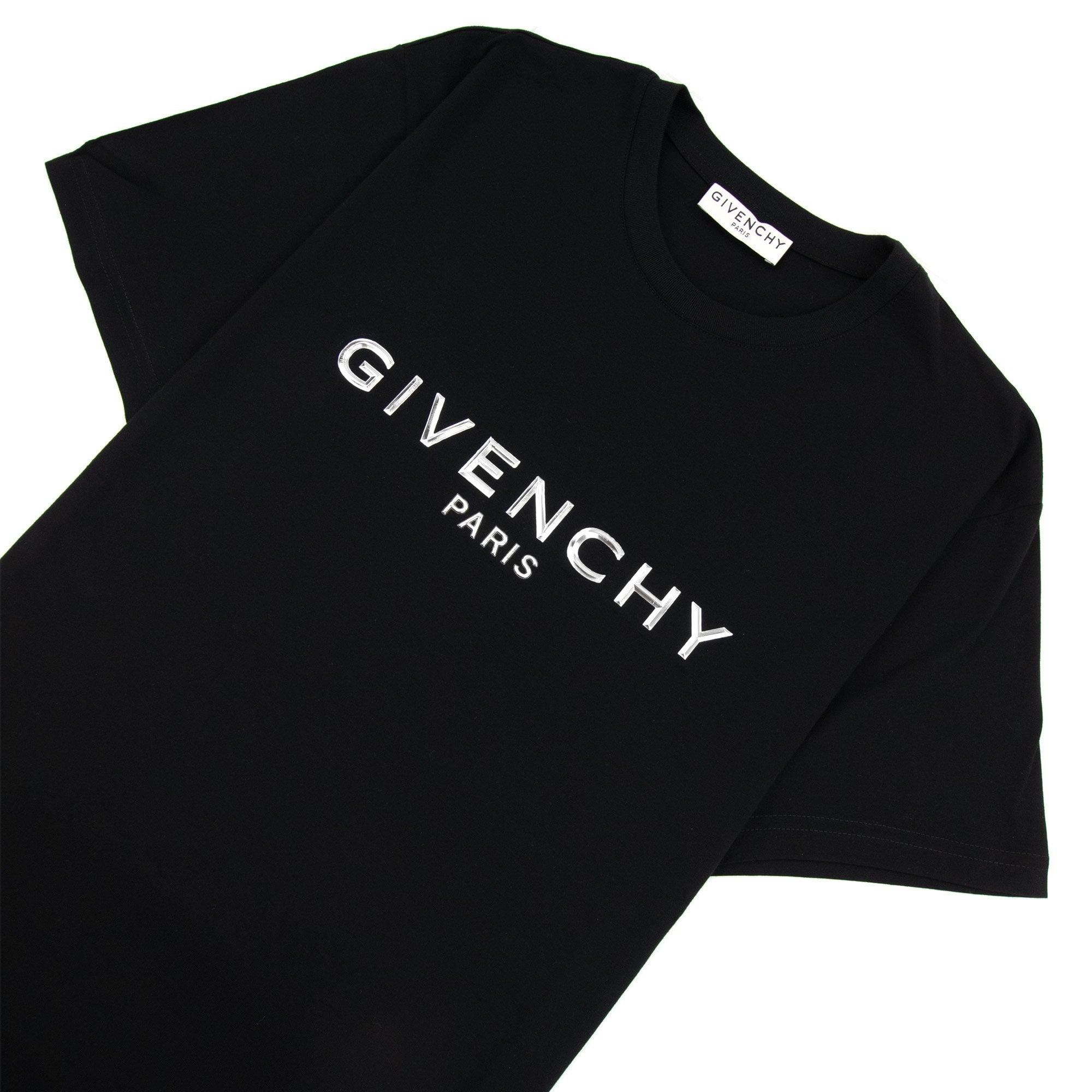 Givenchy Logo Aplique T Shirt Black 001