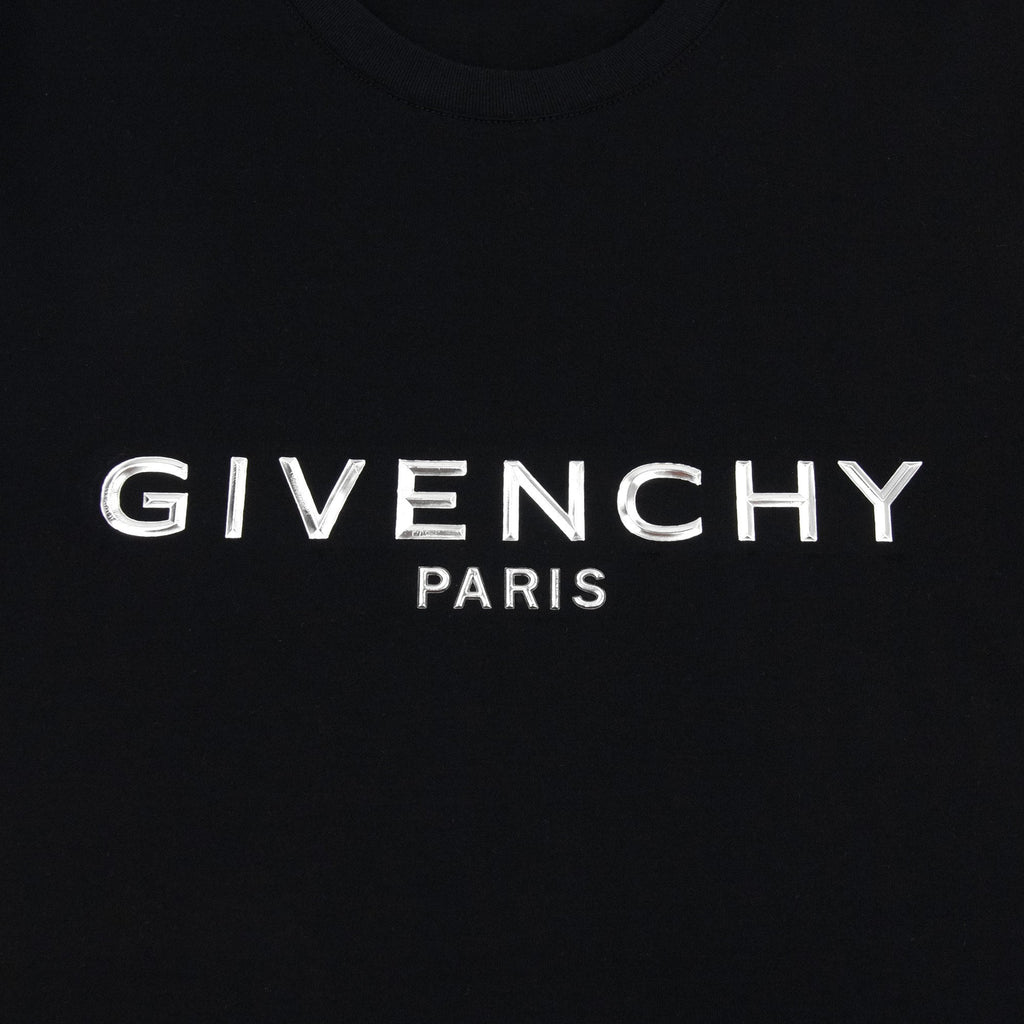 Givenchy Logo Aplique T Shirt Black 001
