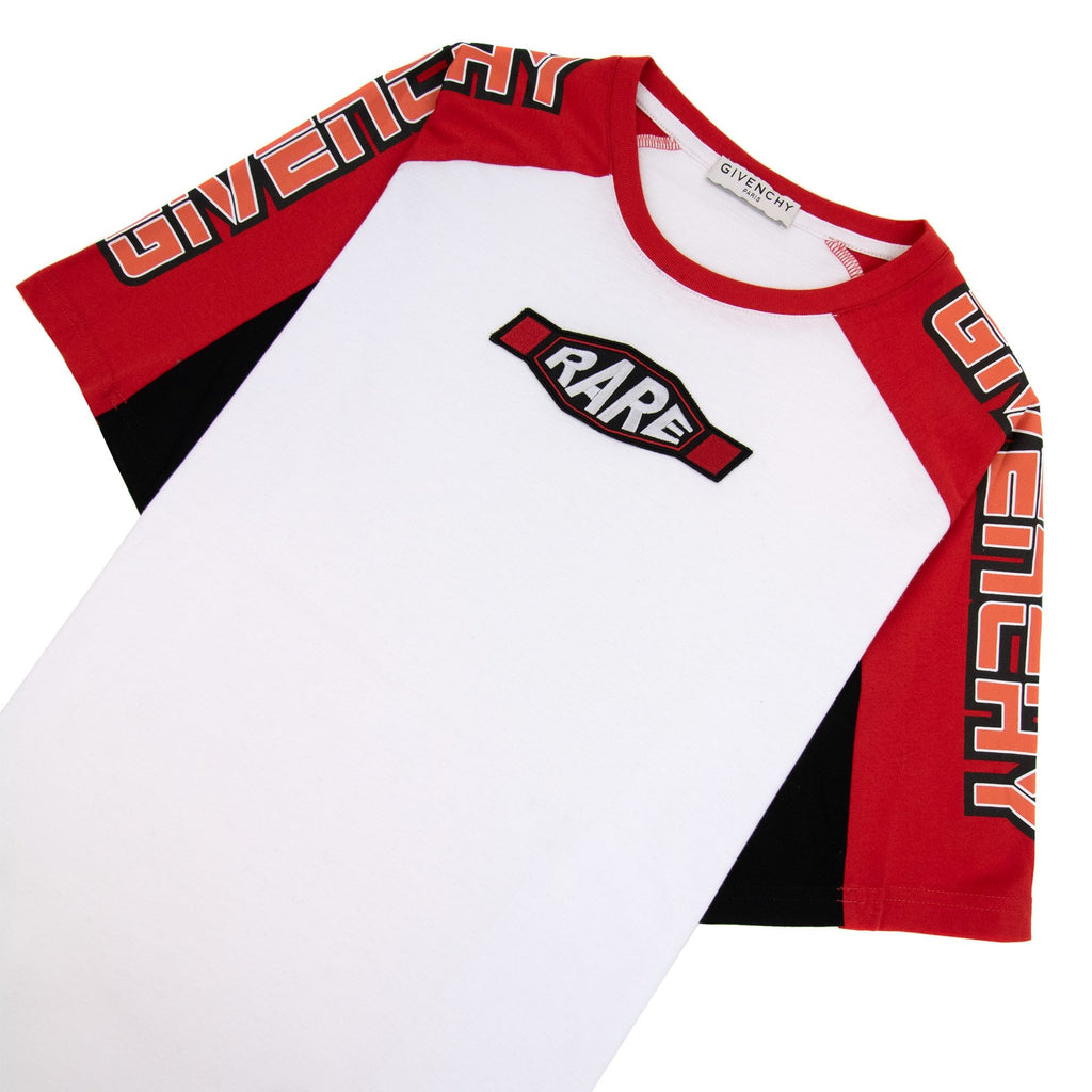 Givenchy Rare Logo Crewneck T Shirt White 001