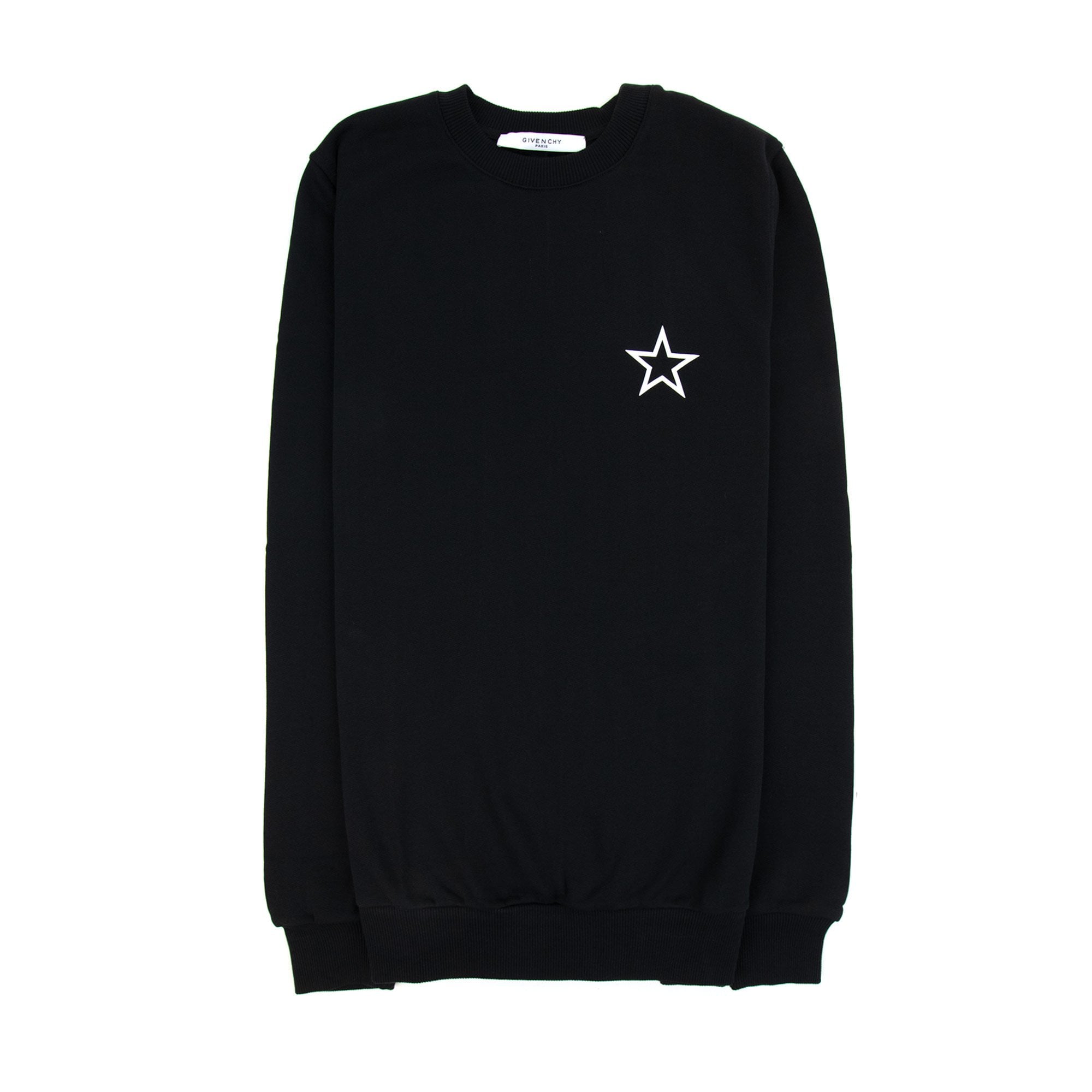 Givenchy Star Logo Print Crewneck Sweatshirt Black 001