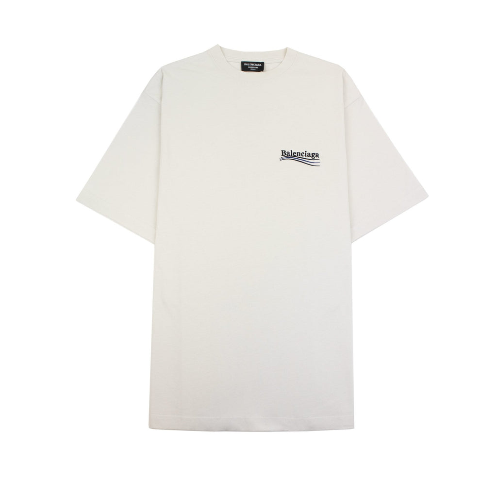 Balenciaga Political Campaign Embroidery T-shirt Off White