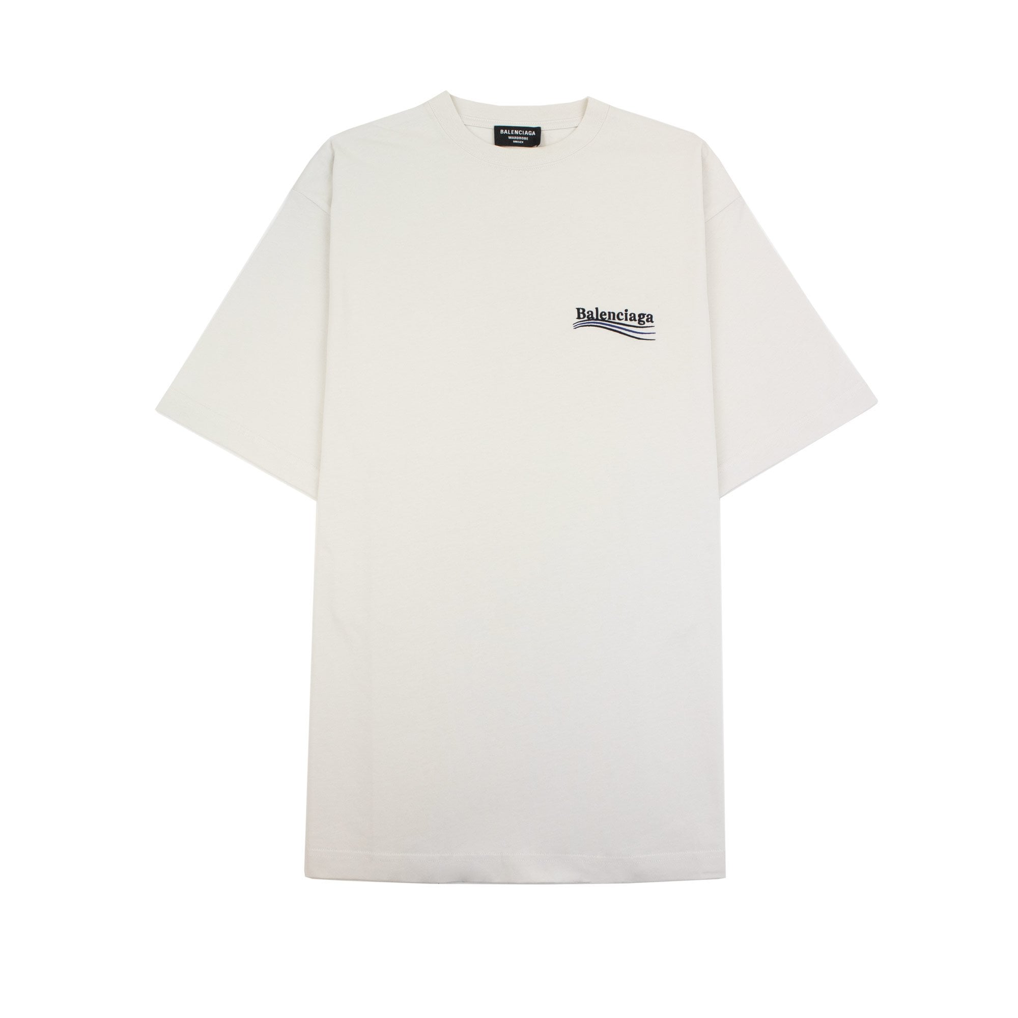 Balenciaga Political Campaign Embroidery T-shirt Off White