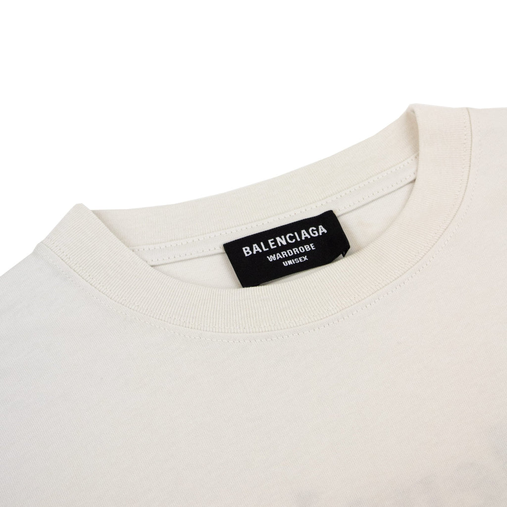 Balenciaga Political Campaign Embroidery T-shirt Off White