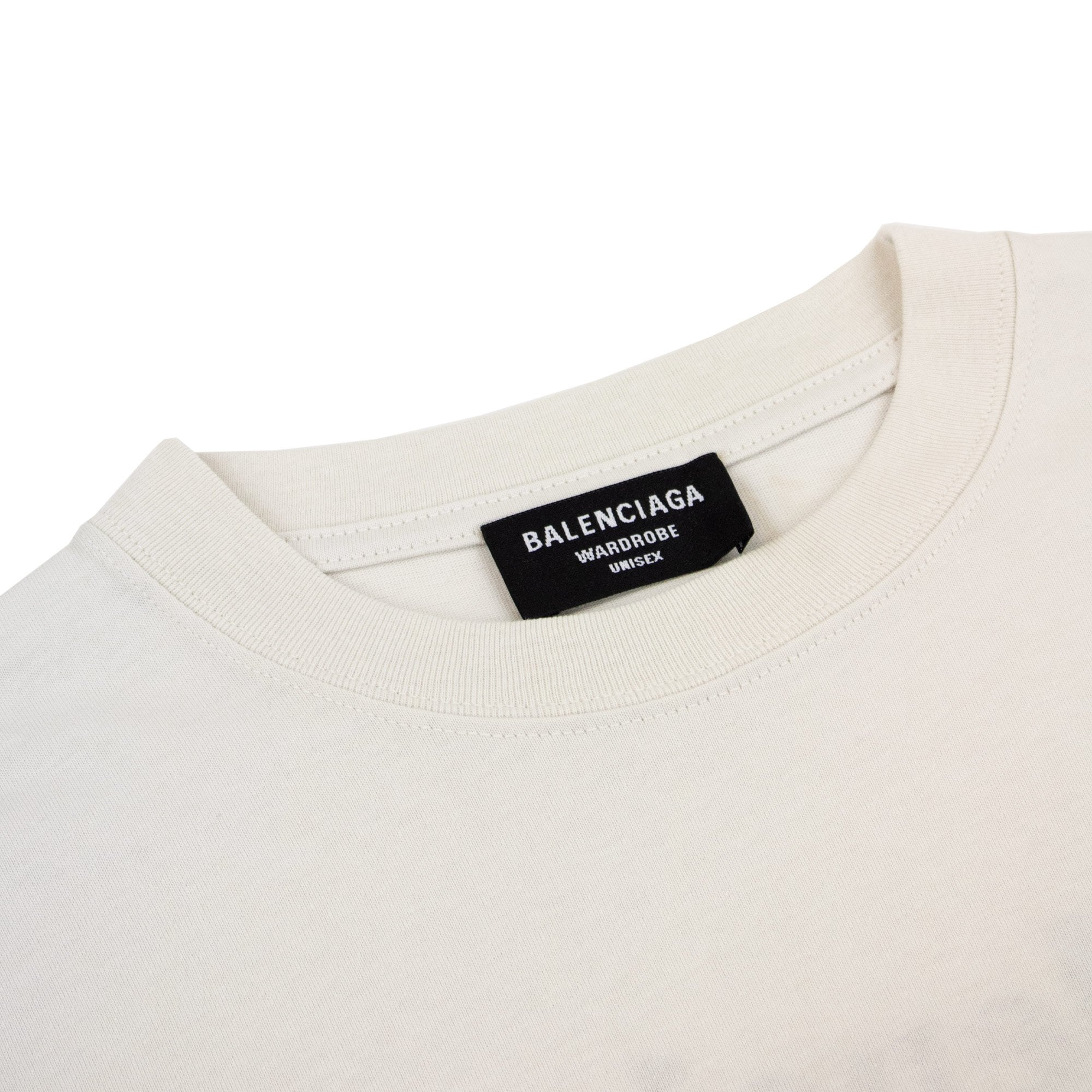 Balenciaga Political Campaign Embroidery T-shirt Off White