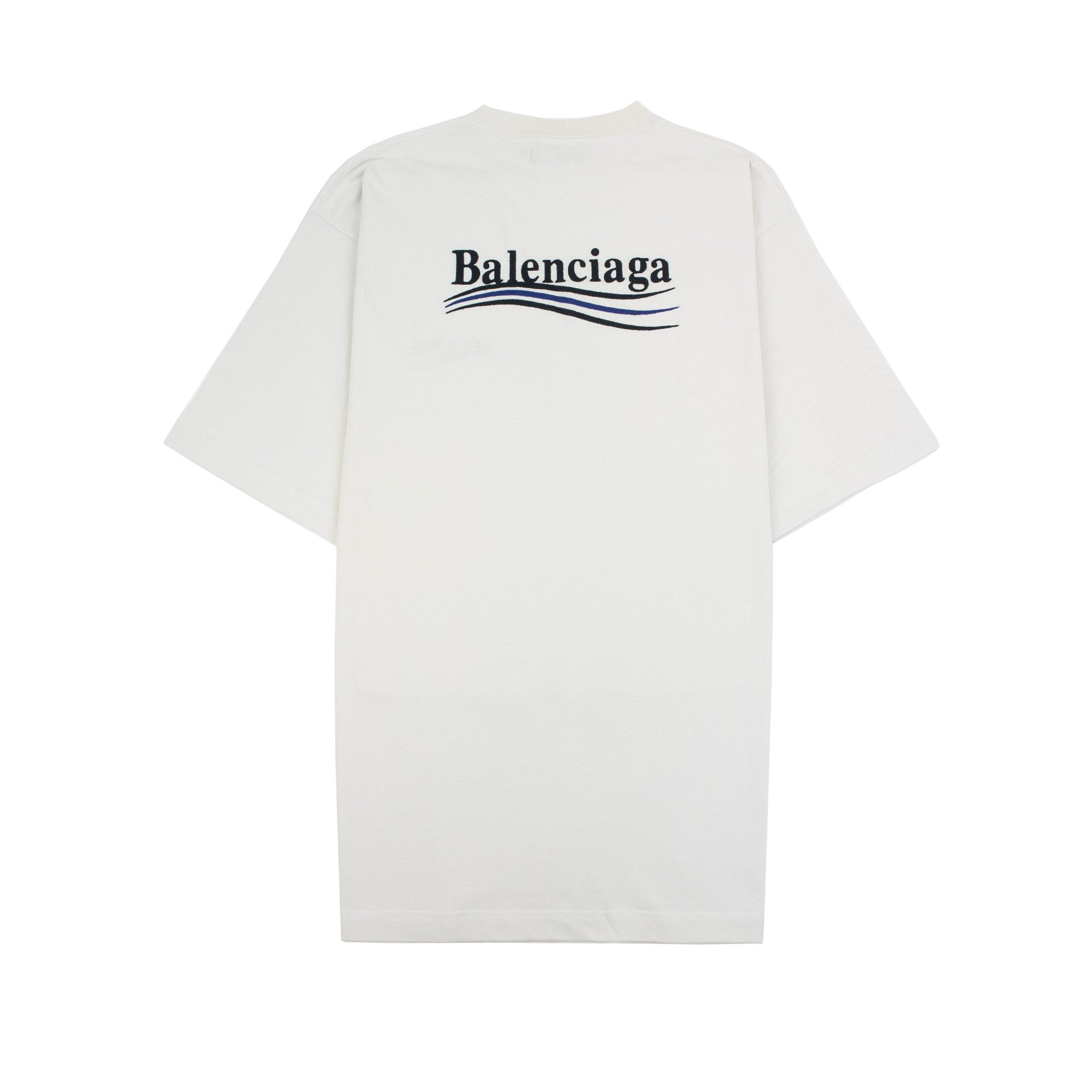 Balenciaga Political Campaign Embroidery T-shirt Off White