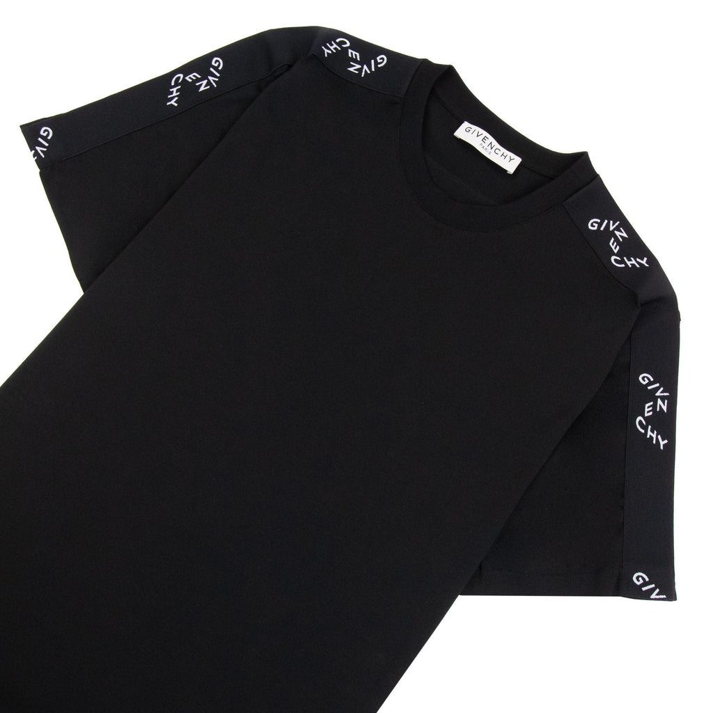 Givenchy Refracted Logo-tape Cotton T-shirt Black