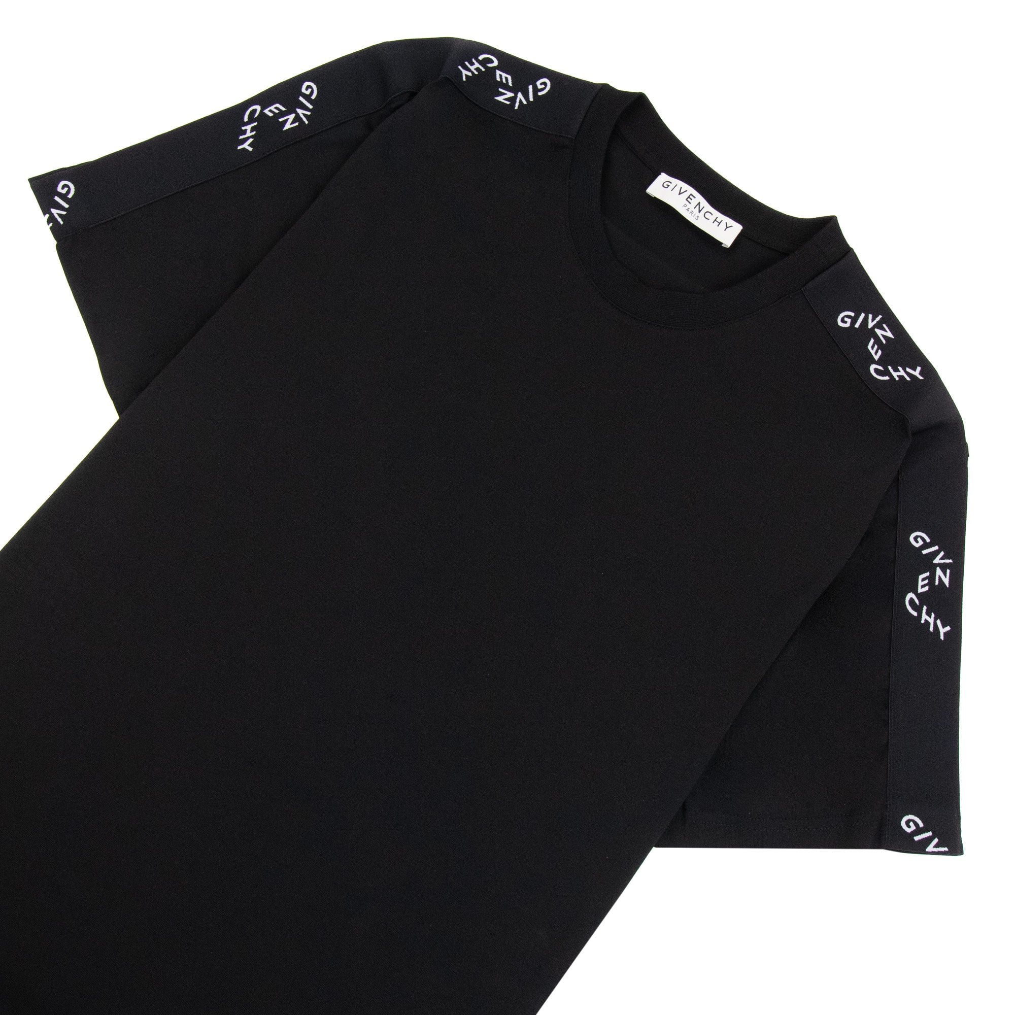 Givenchy Refracted Logo-tape Cotton T-shirt Black