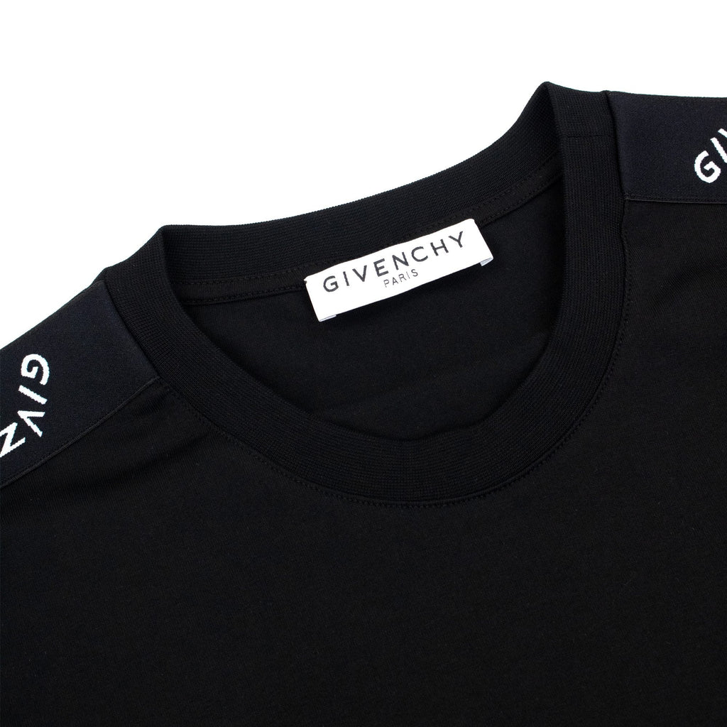Givenchy Refracted Logo-tape Cotton T-shirt Black