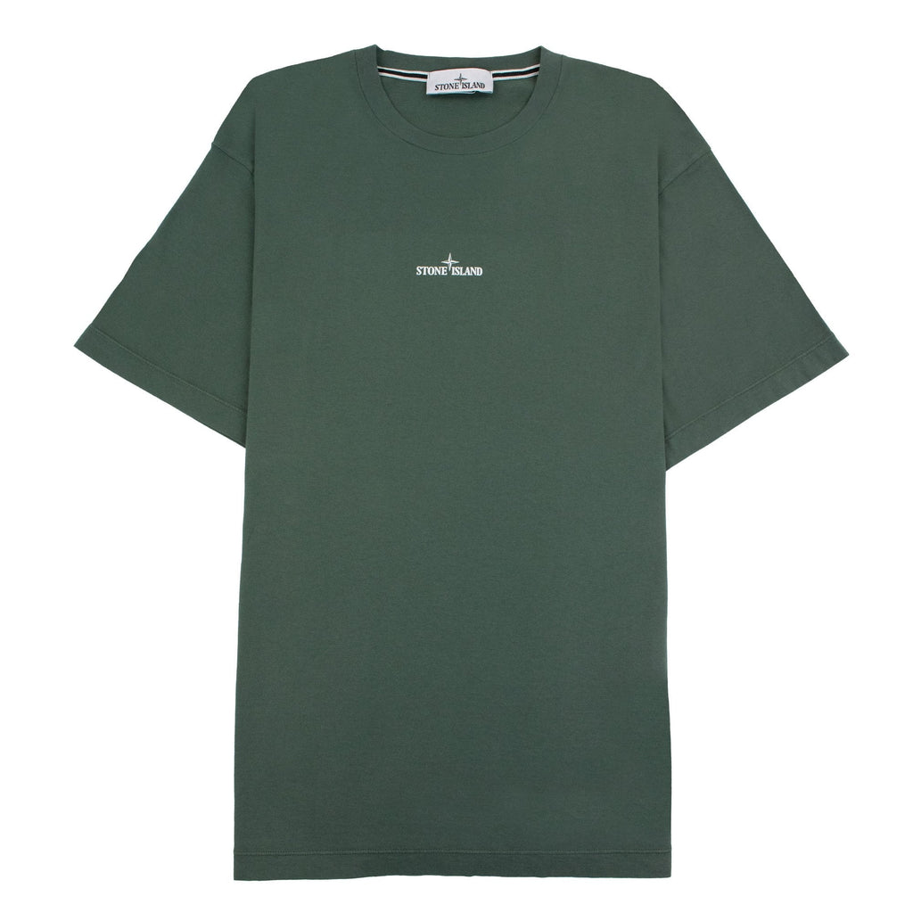Stone Island 2rc89 Scratched Paint Logo T Shirt Khaki V0059