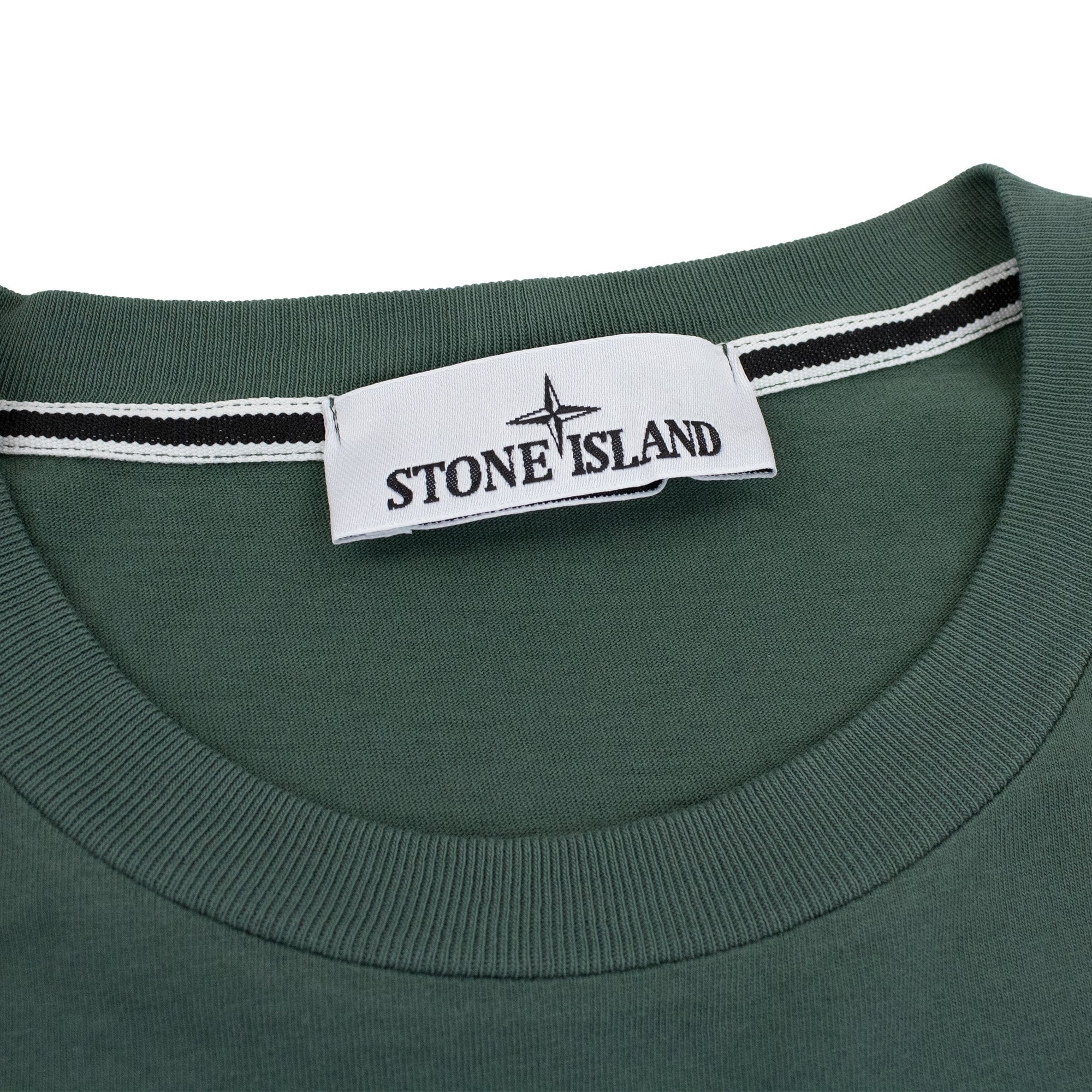 Stone Island 2rc89 Scratched Paint Logo T Shirt Khaki V0059