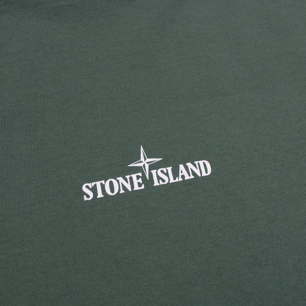 Stone Island 2rc89 Scratched Paint Logo T Shirt Khaki V0059
