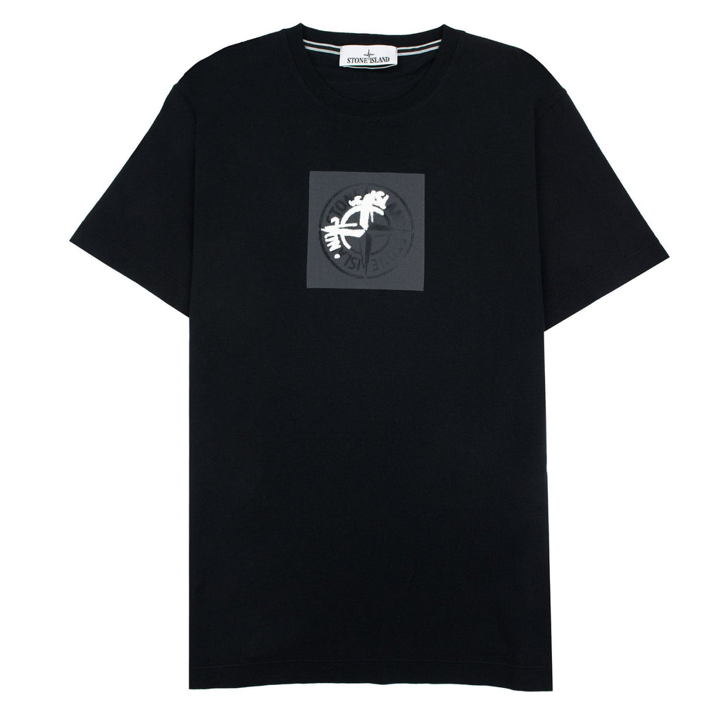 Stone Island 2ns83 Institutional One Print T Shirt Black V0029