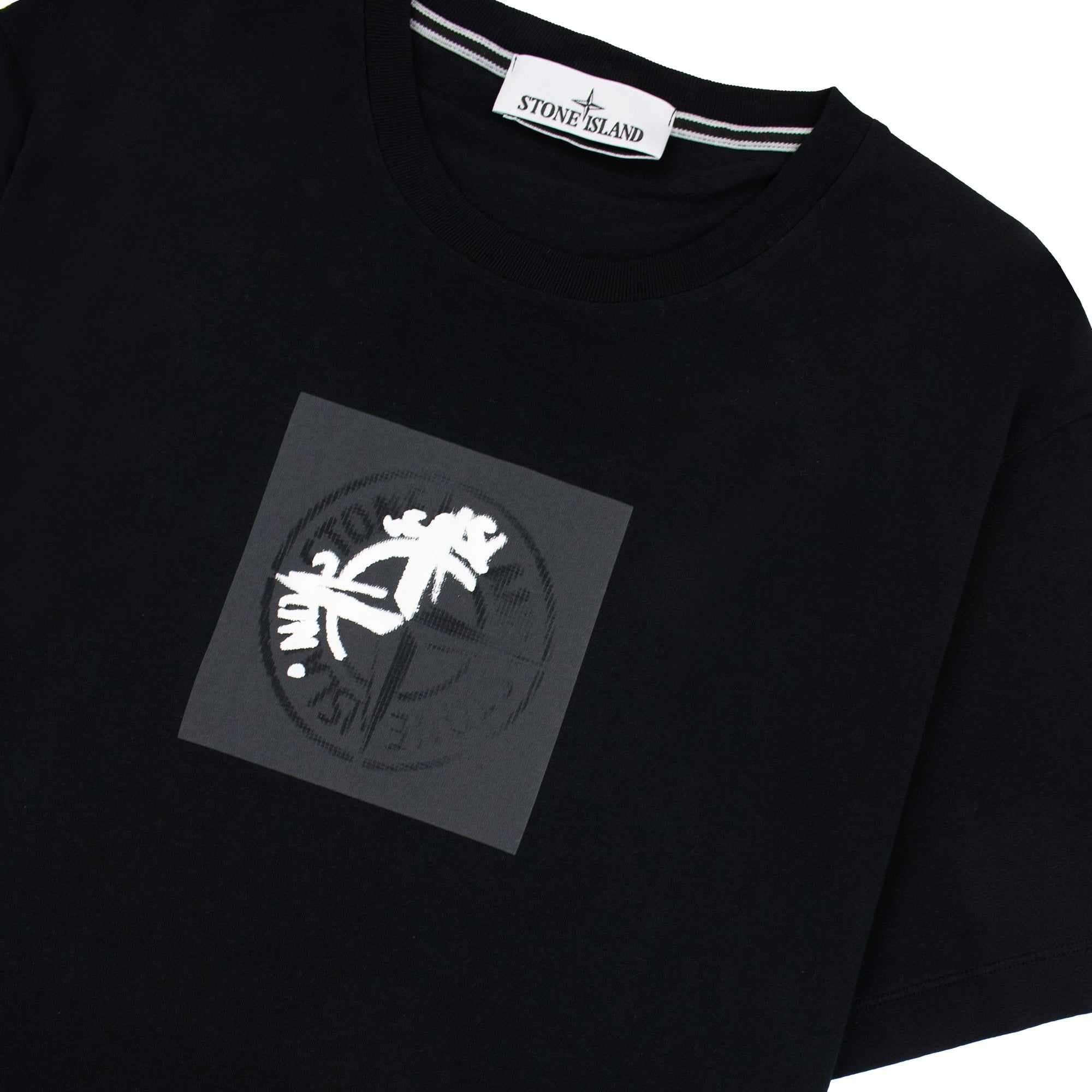 Stone Island 2ns83 Institutional One Print T Shirt Black V0029