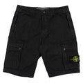 Stone Island L11wa Garment Dyed Canvas Shorts Black V0029