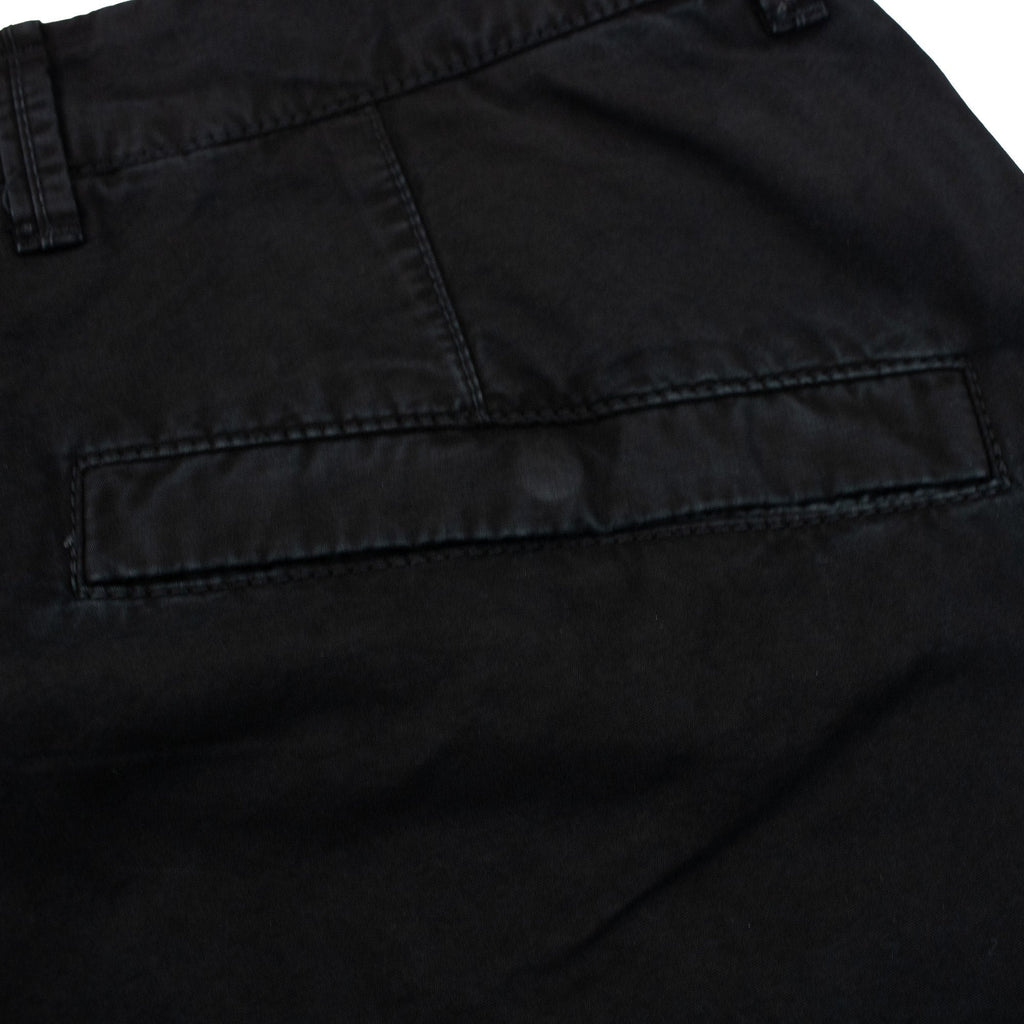 Stone Island L11wa Garment Dyed Canvas Shorts Black V0029