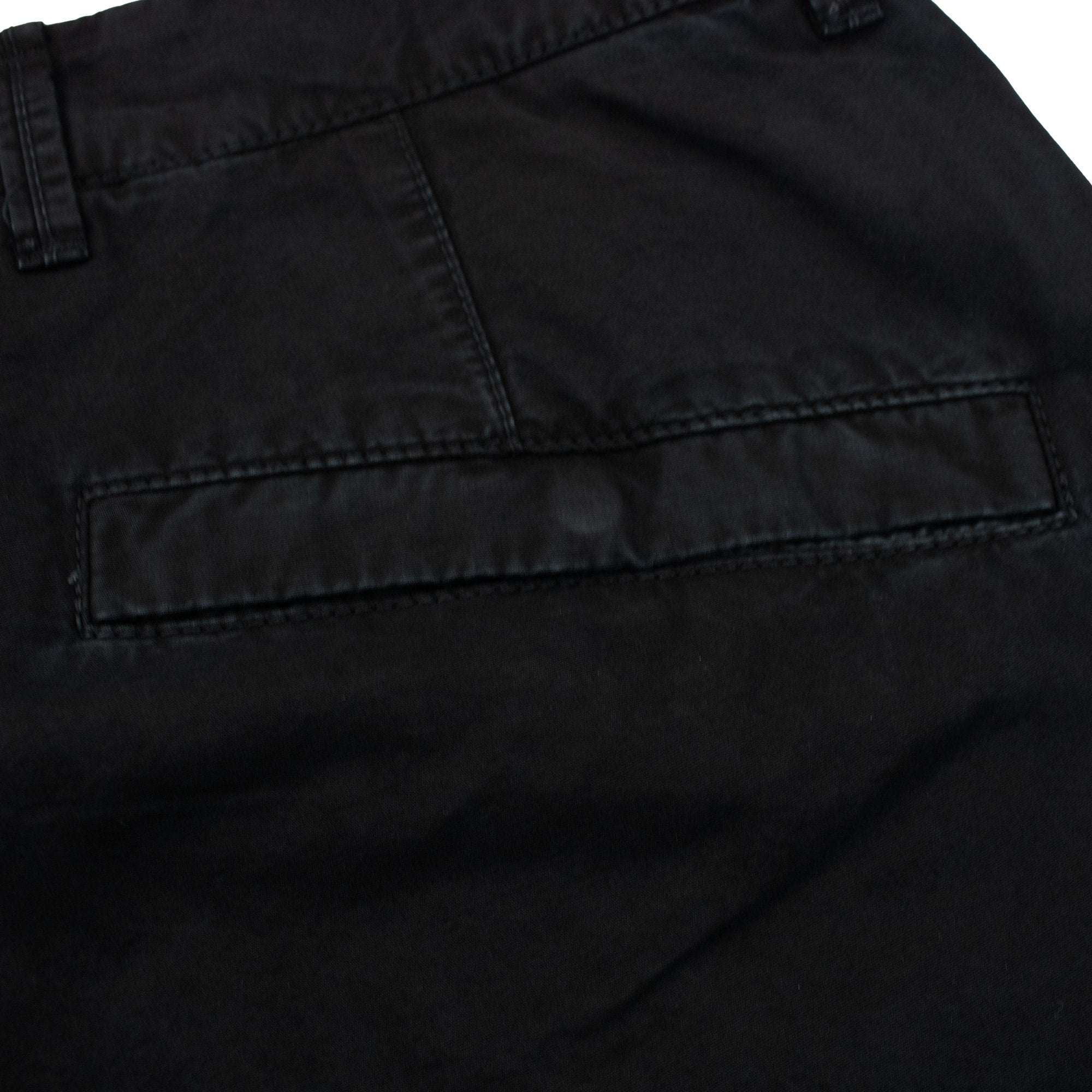 Stone Island L11wa Garment Dyed Canvas Shorts Black V0029