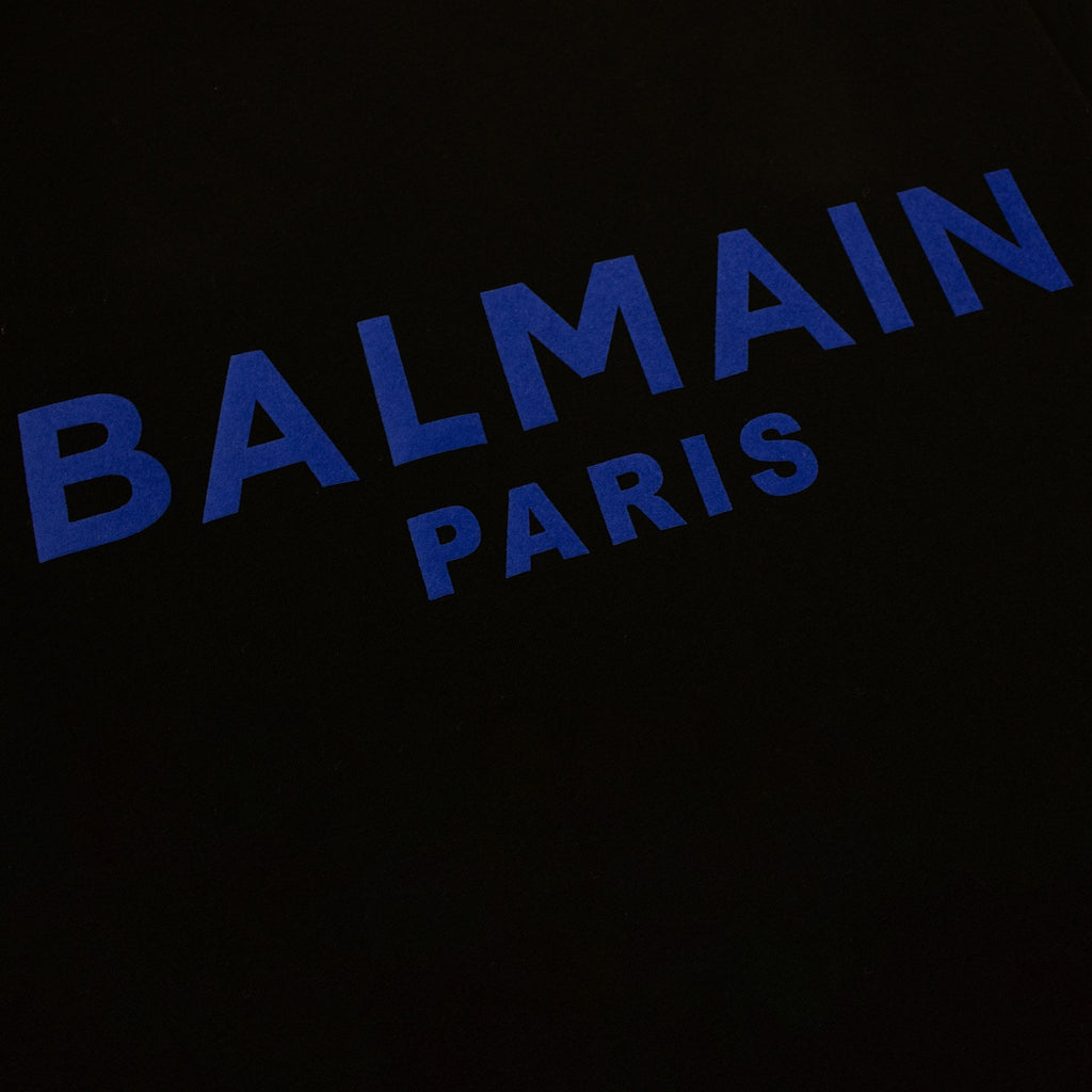 Balmain Embossed Logo T Shirt Black
