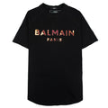 Balmain Paris Metalic Logo T Shirt Black