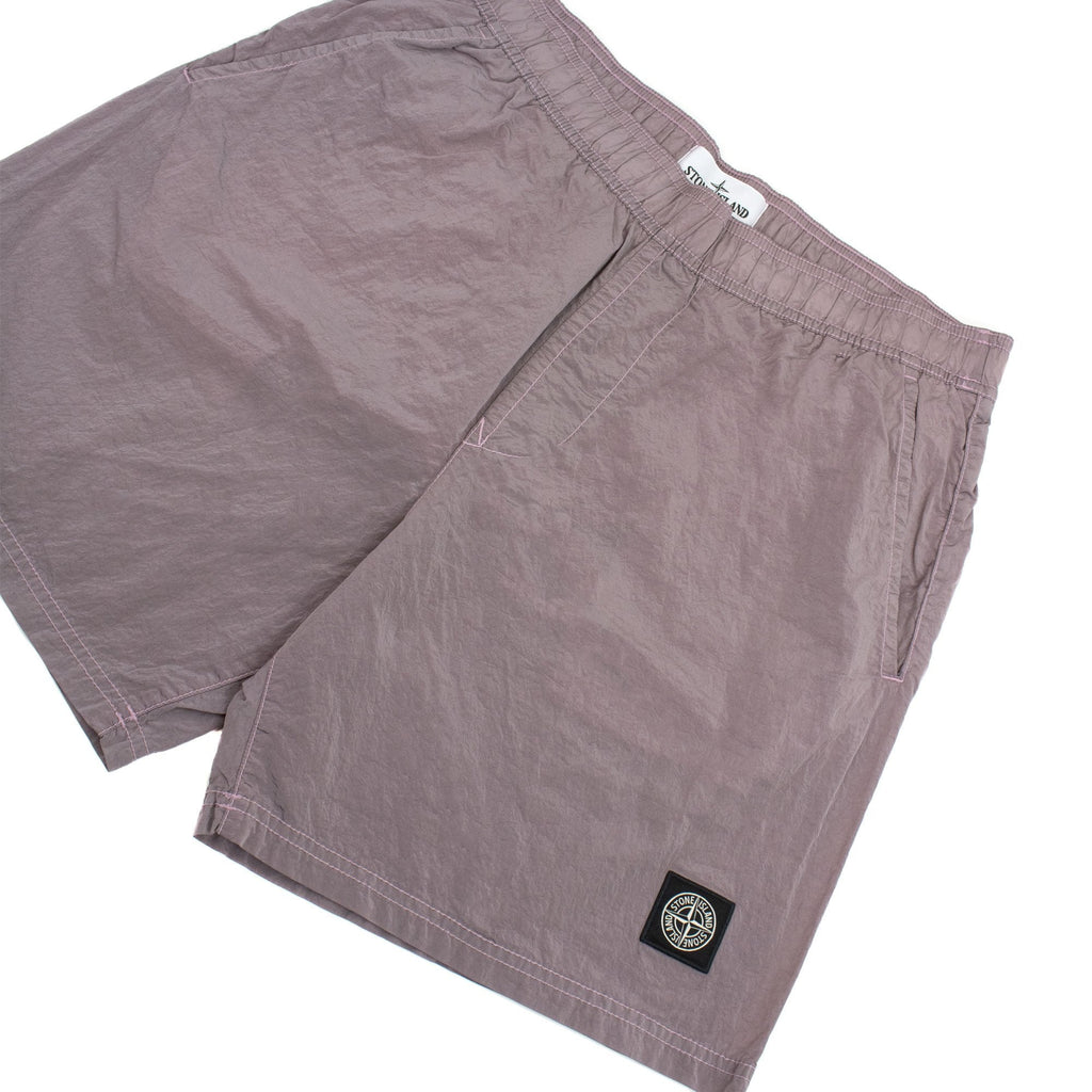 Stone Island B0943 Nylon Metal Swim Shorts Pink V0080