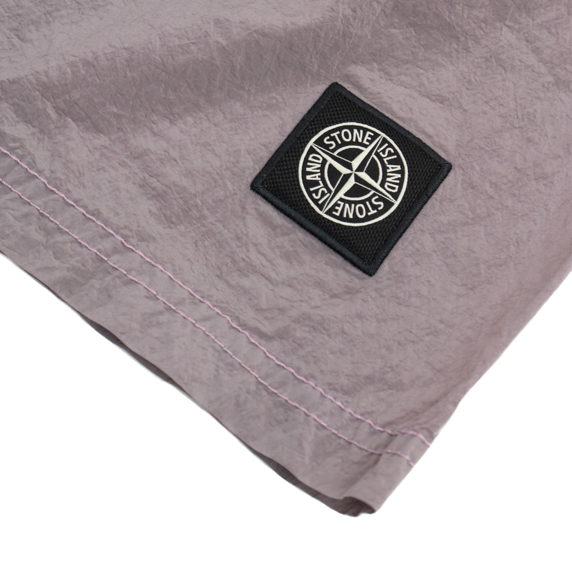 Stone Island B0943 Nylon Metal Swim Shorts Pink V0080