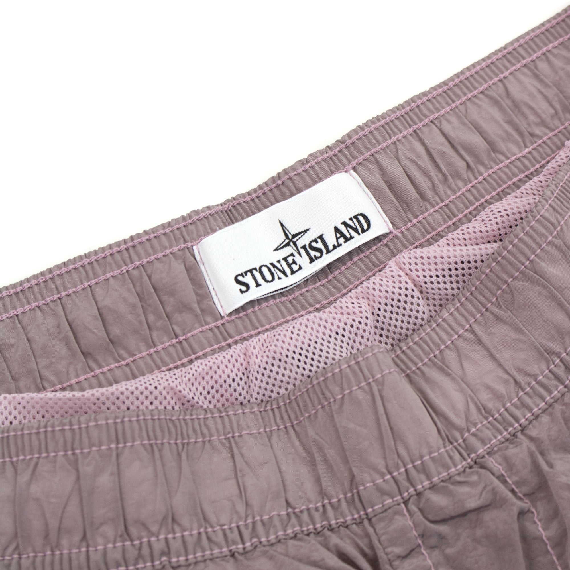 Stone Island B0943 Nylon Metal Swim Shorts Pink V0080