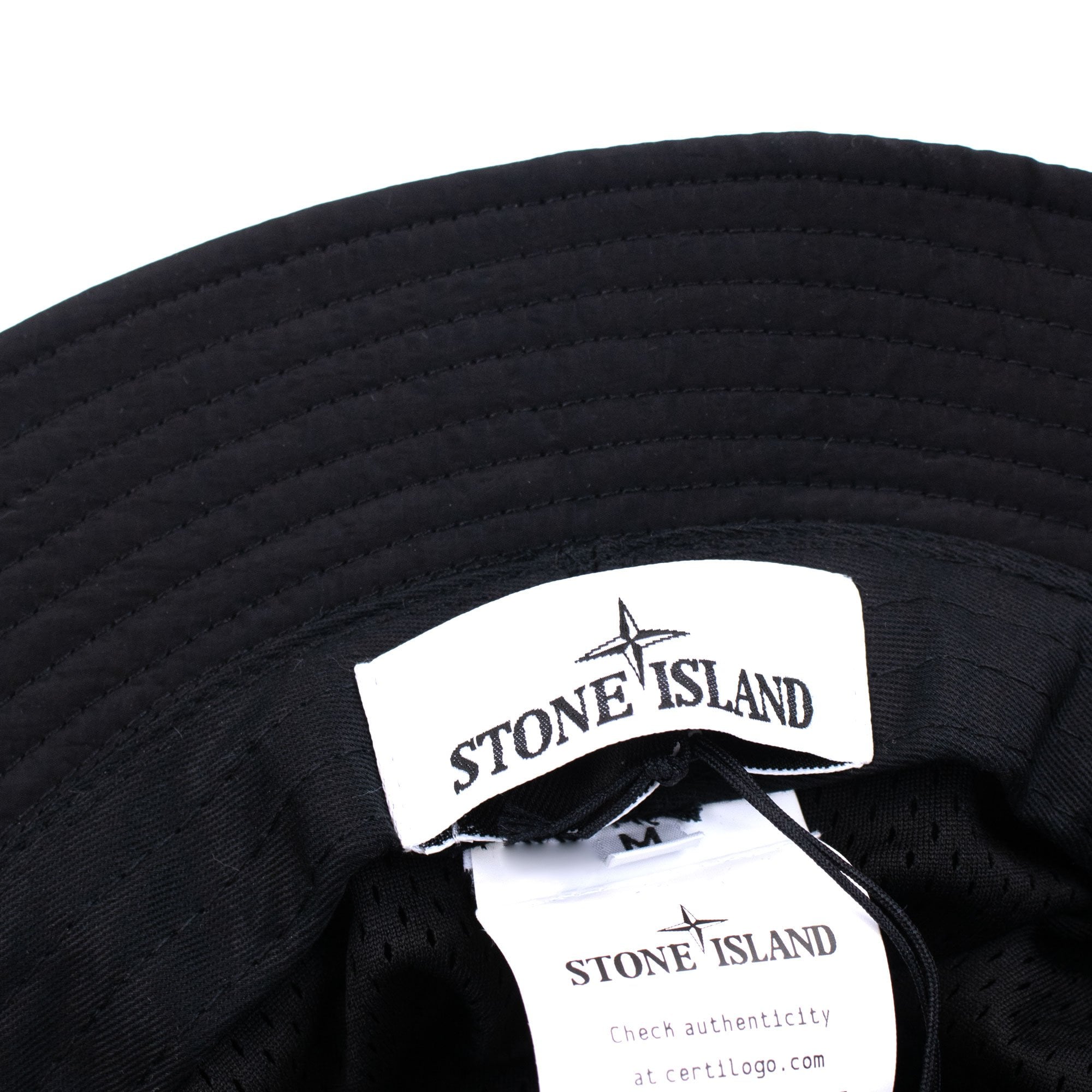 Stone Island 99376 Nylon Metal In Econyl Bucket Hat Black V0029
