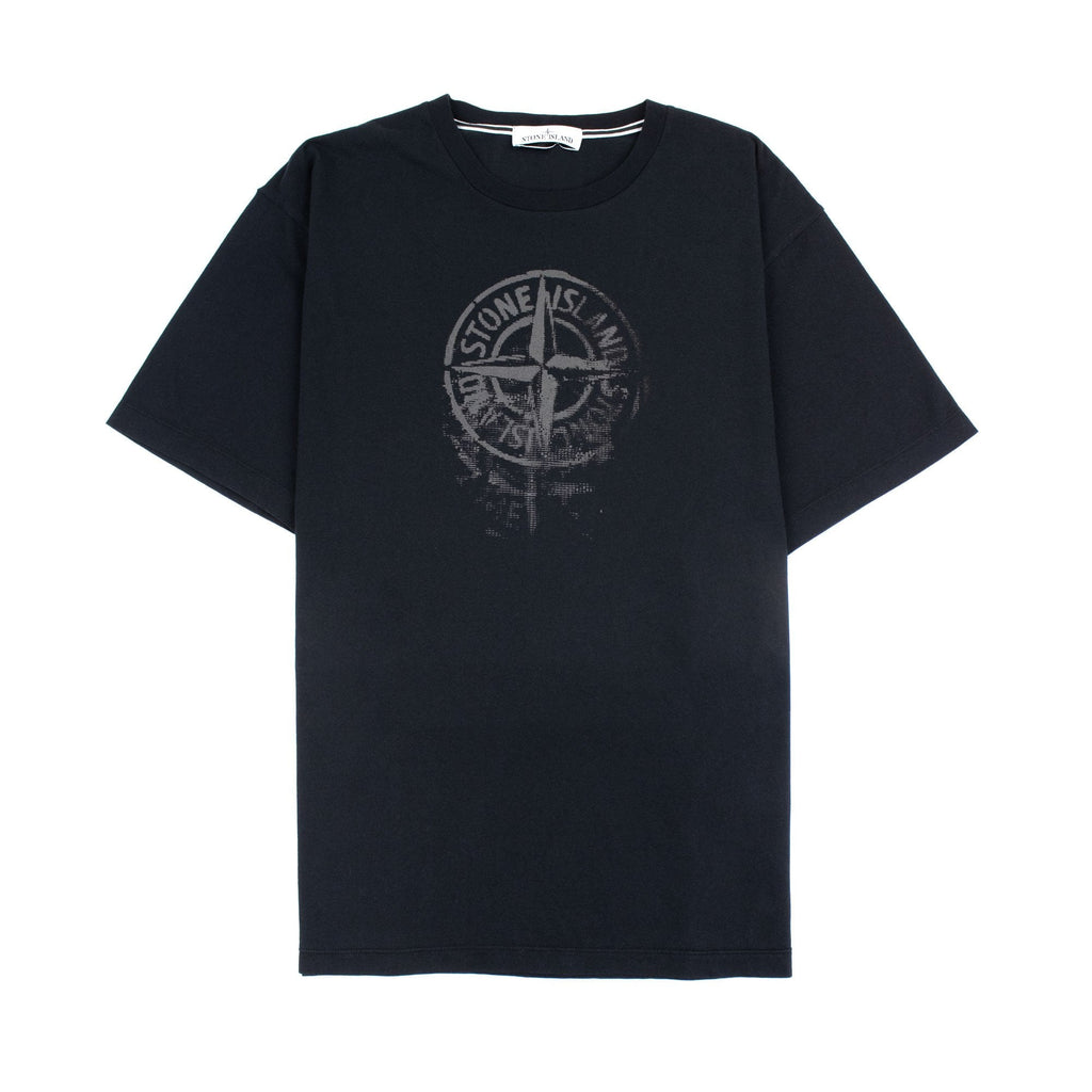 Stone Island 2rc87 Reflective One Print T Shirt Black V0029