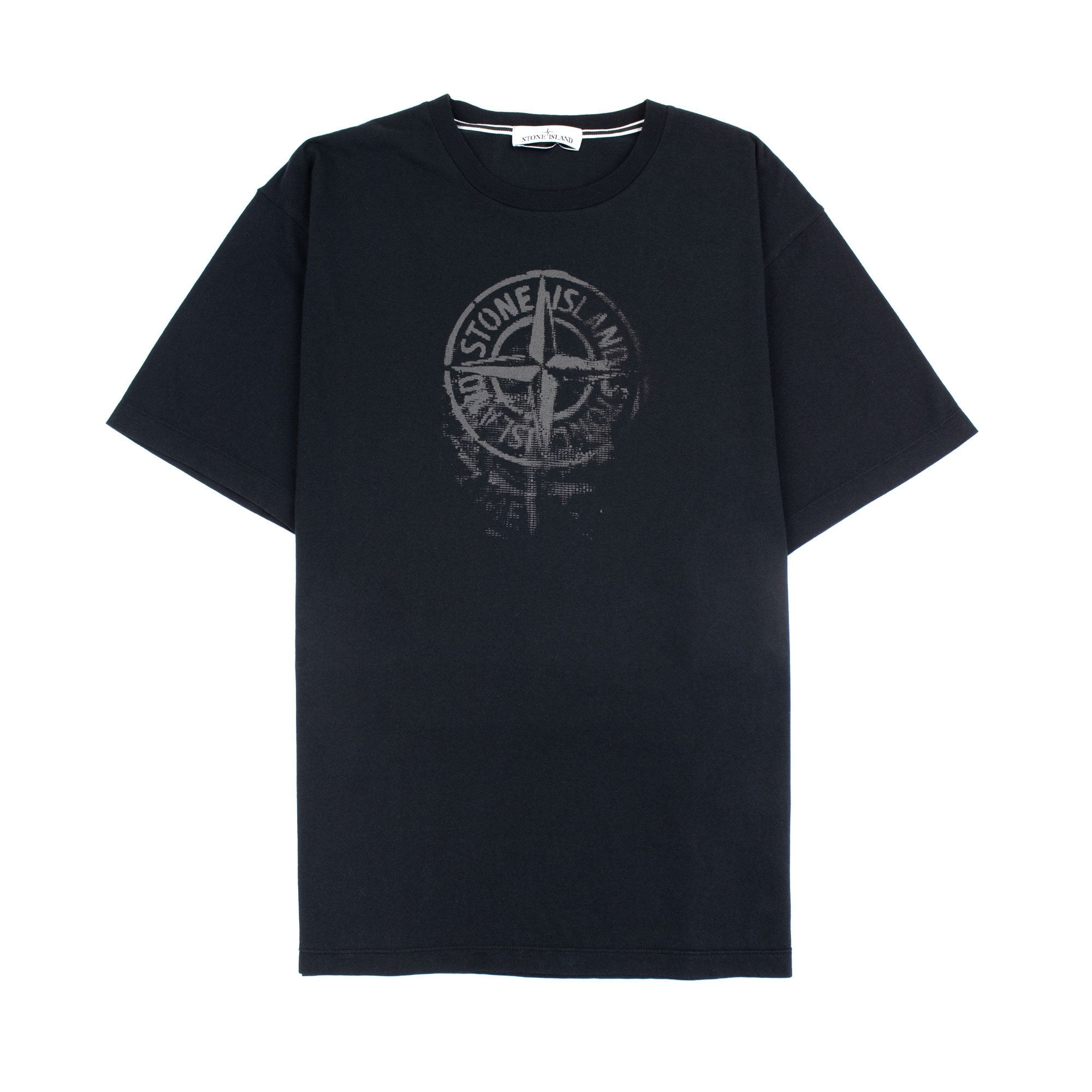 Stone Island 2rc87 Reflective One Print T Shirt Black V0029