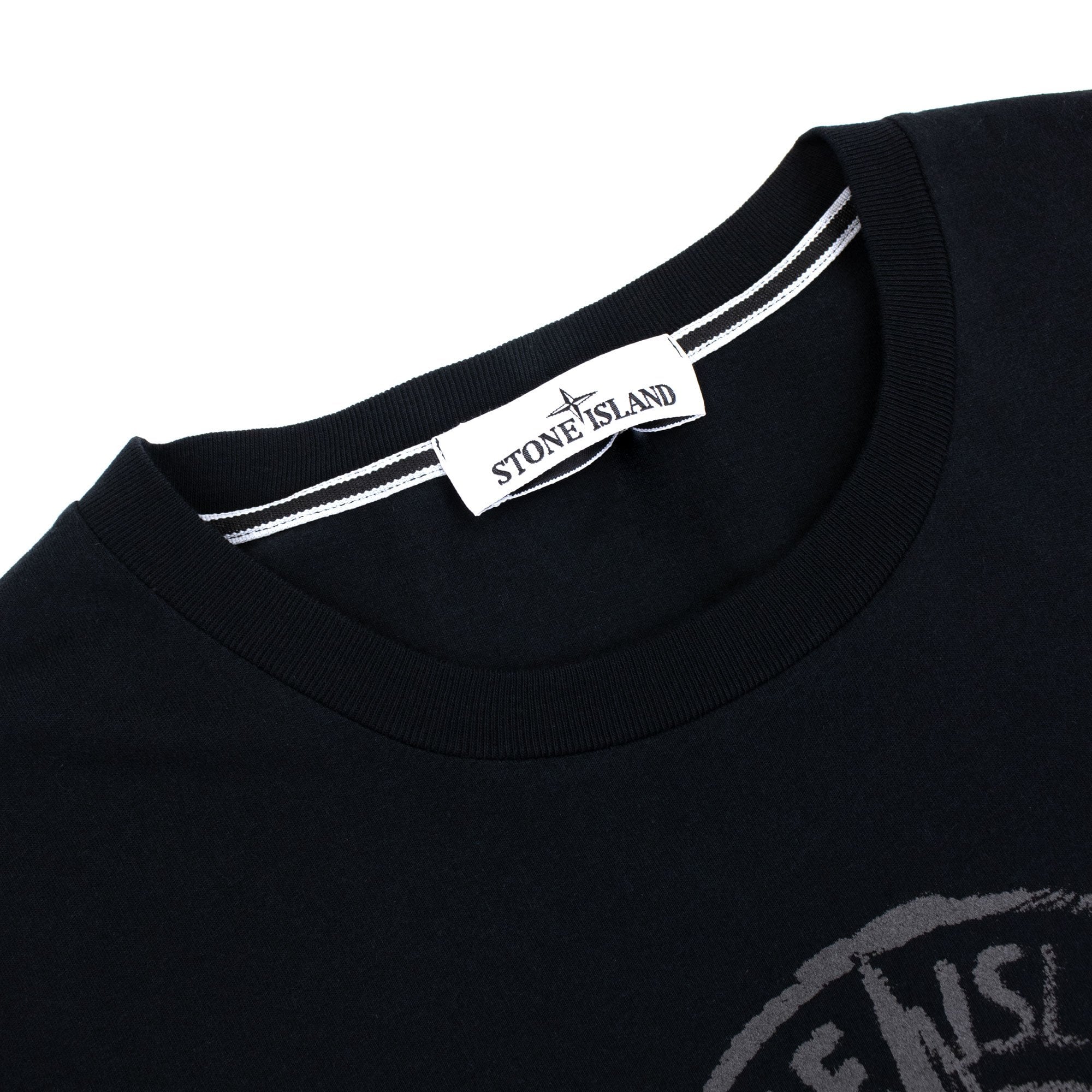Stone Island 2rc87 Reflective One Print T Shirt Black V0029
