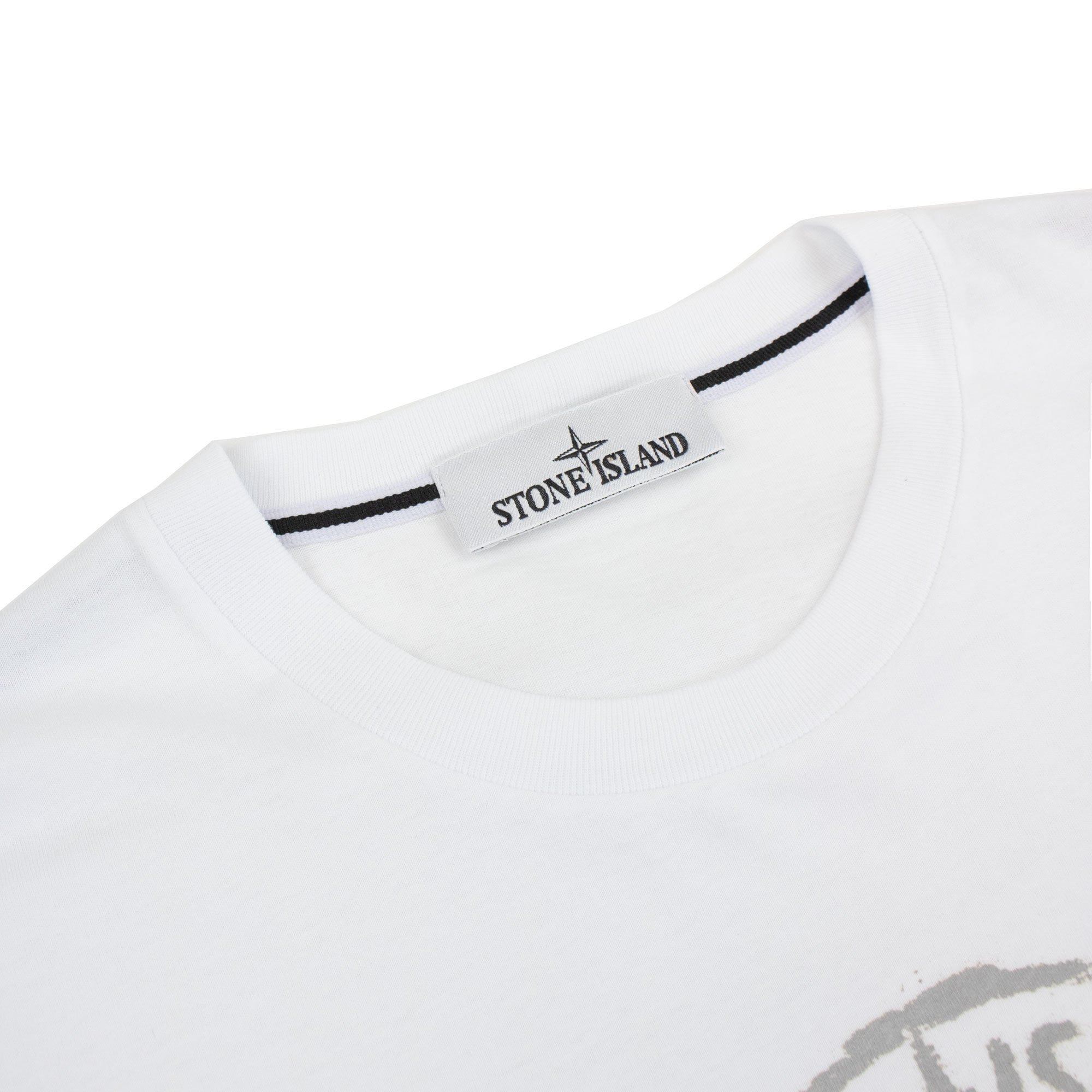 Stone Island 2rc87 Reflective One Print T Shirt White V0001