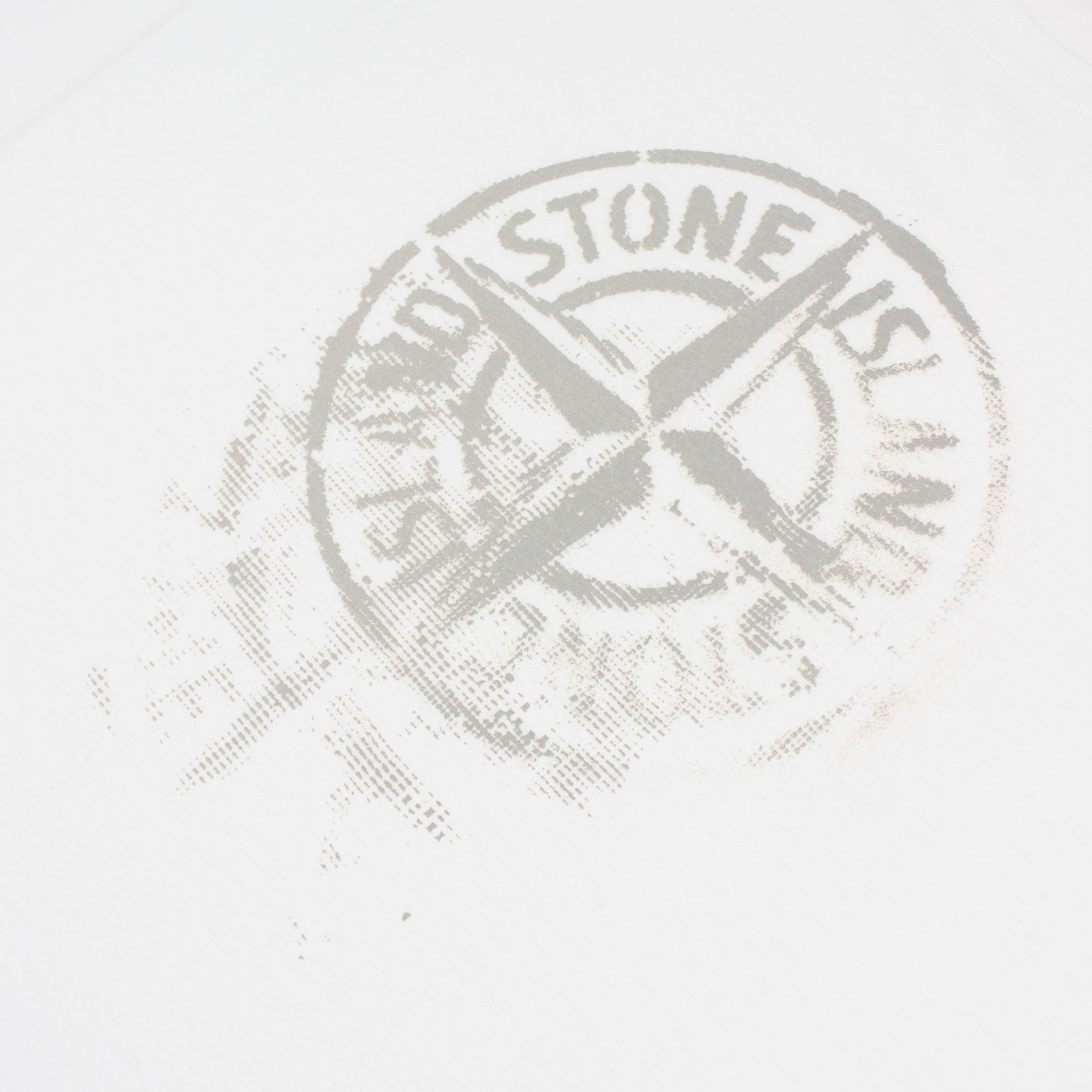 Stone Island 2rc87 Reflective One Print T Shirt White V0001