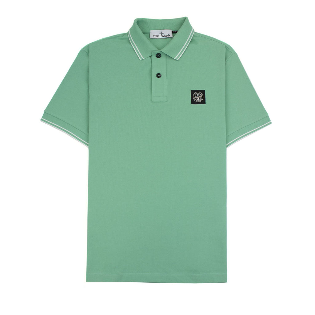 Stone Island 22s18 Slim Fit Polo Shirt Light Green V0052