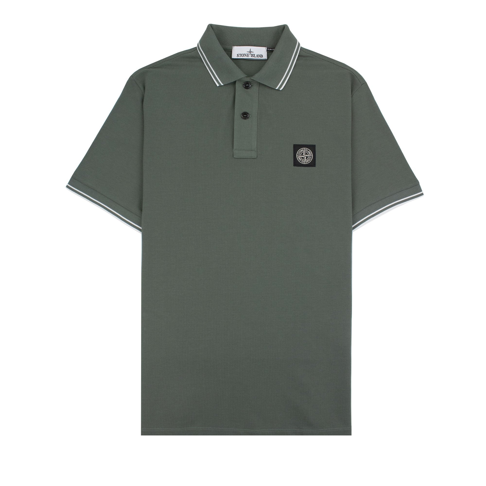 Stone Island 22s18 Slim Fit Polo Shirt Khaki V0059