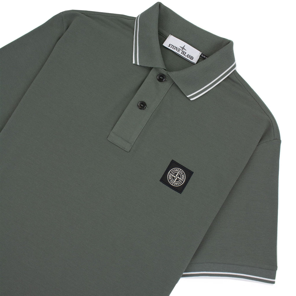 Stone Island 22s18 Slim Fit Polo Shirt Khaki V0059