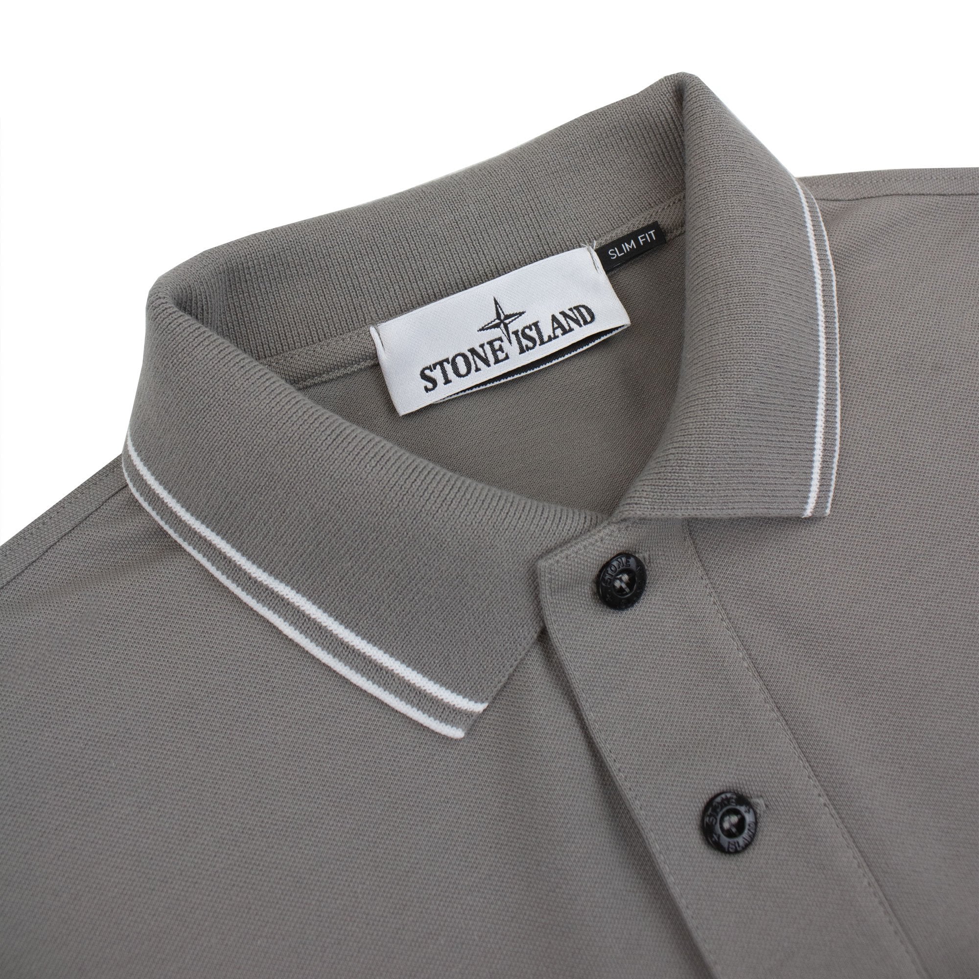 Stone Island 22s18 Slim Fit Polo Shirt Dove Grey V0092