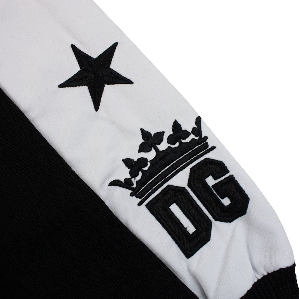 Dolce & Gabbana Embroidered Crown Since 1984 Crewneck Sweatshirt Black