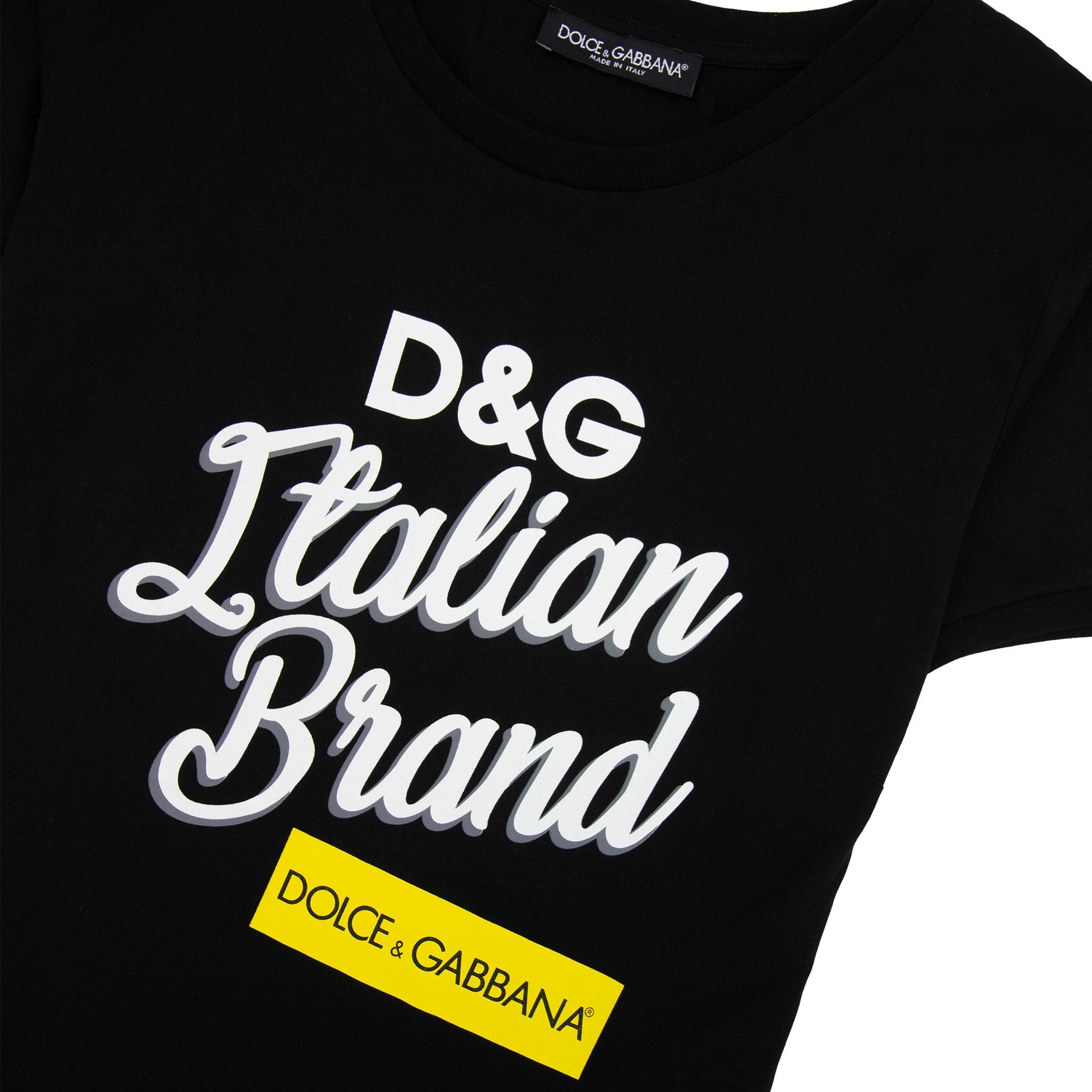 Dolce & Gabbana Dg Italian Brand Logo T Shirt Black