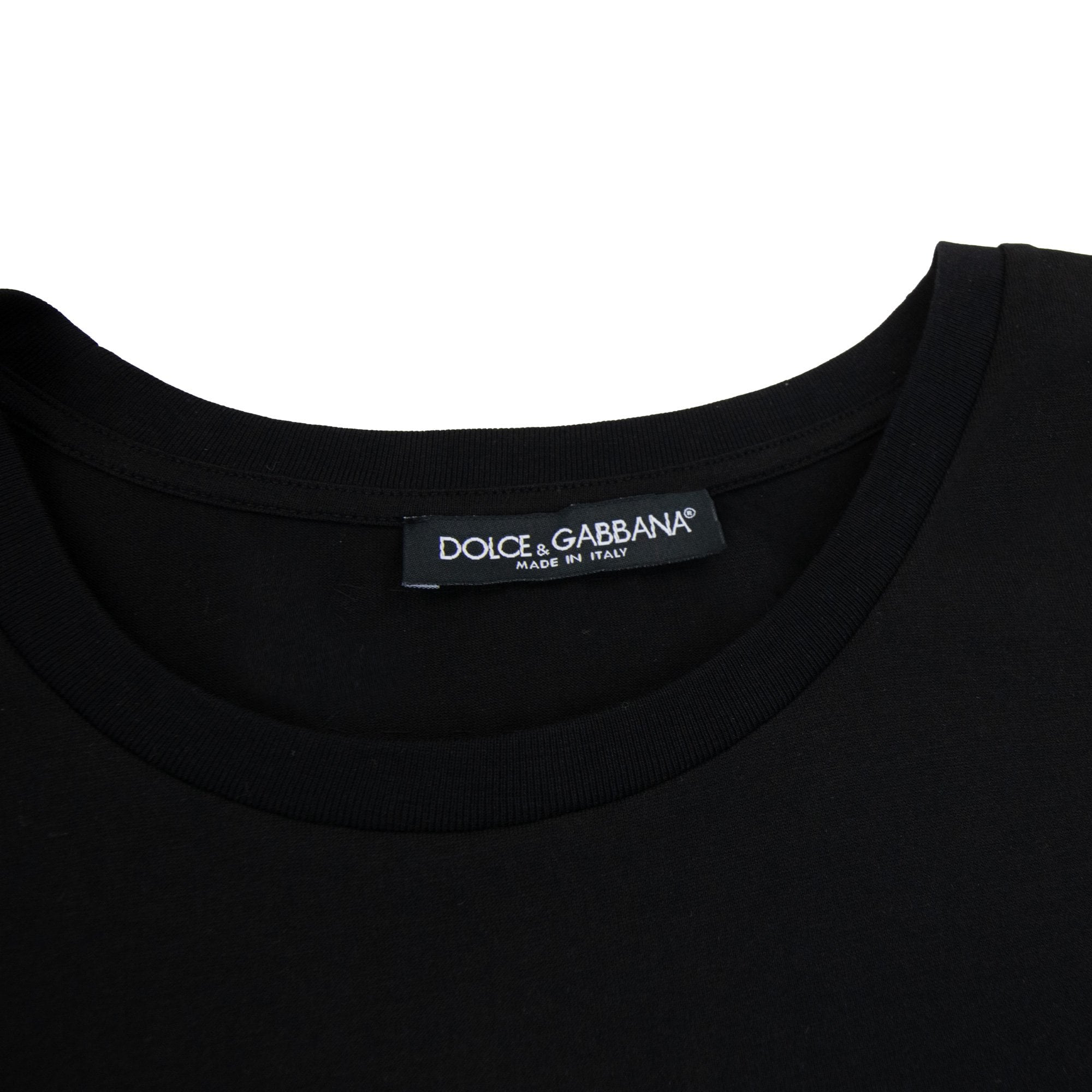 Dolce & Gabbana Dg Italian Brand Logo T Shirt Black