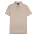 Emporio Armani All Over Jacquard Eagle Logo Polo Brown