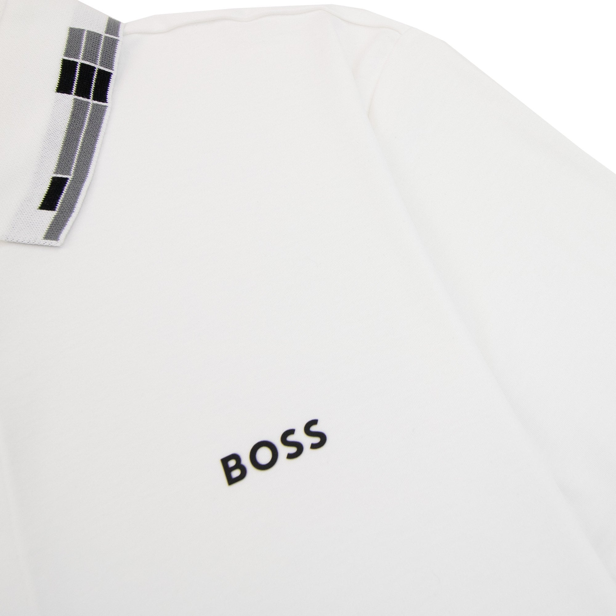 Hugo Boss Paule Slim Fit Laxury Cotton Polo White 100