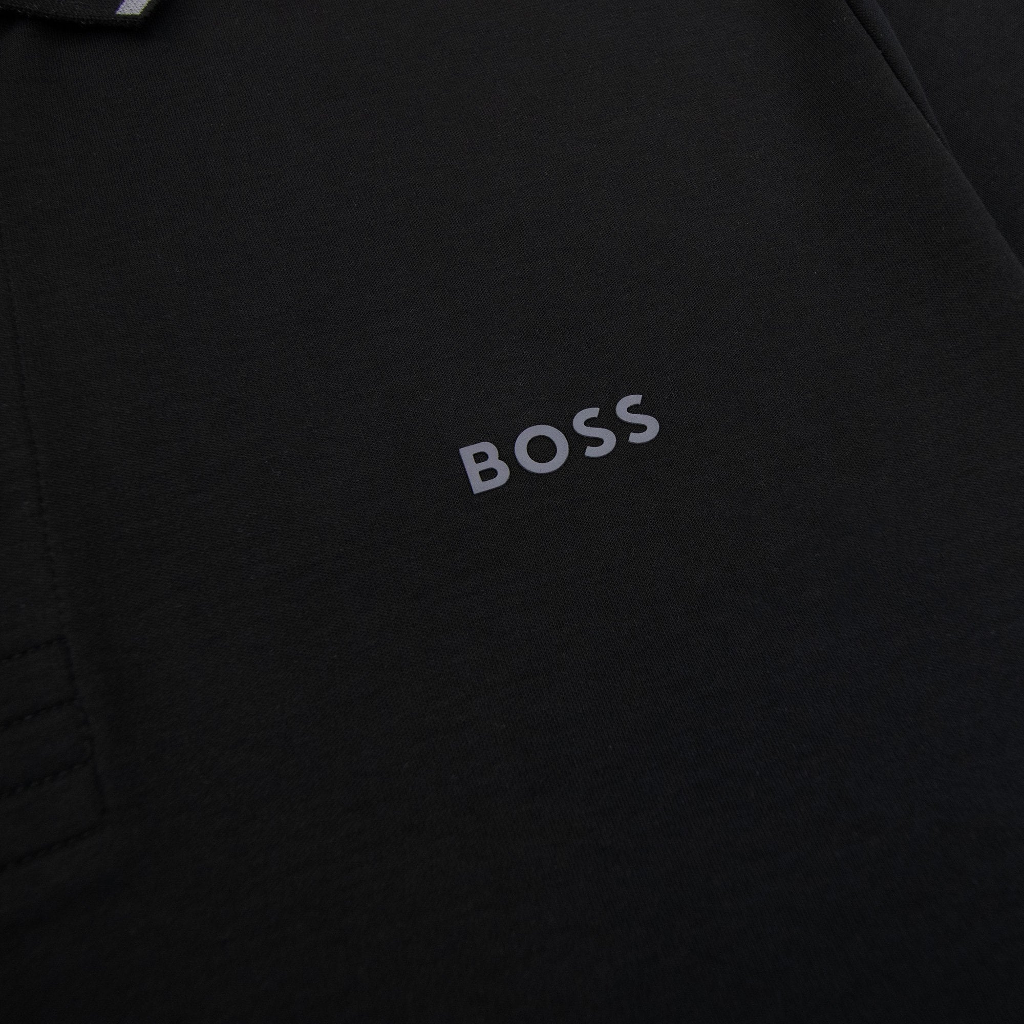 Hugo Boss Paule Slim Fit Laxury Cotton Polo Black 001