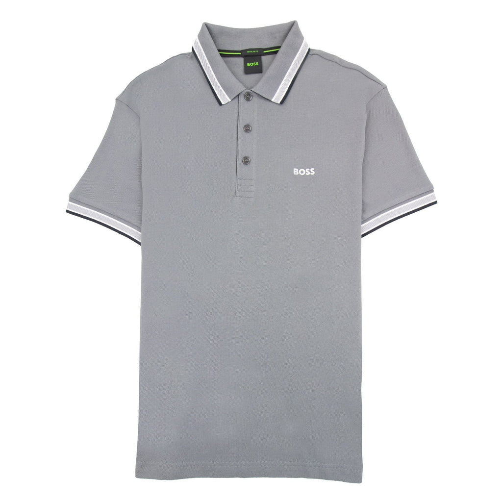 Hugo Boss Embroidered Logo Paddy Polo Grey 036
