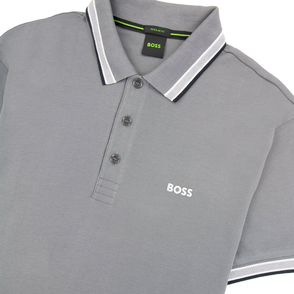 Hugo Boss Embroidered Logo Paddy Polo Grey 036