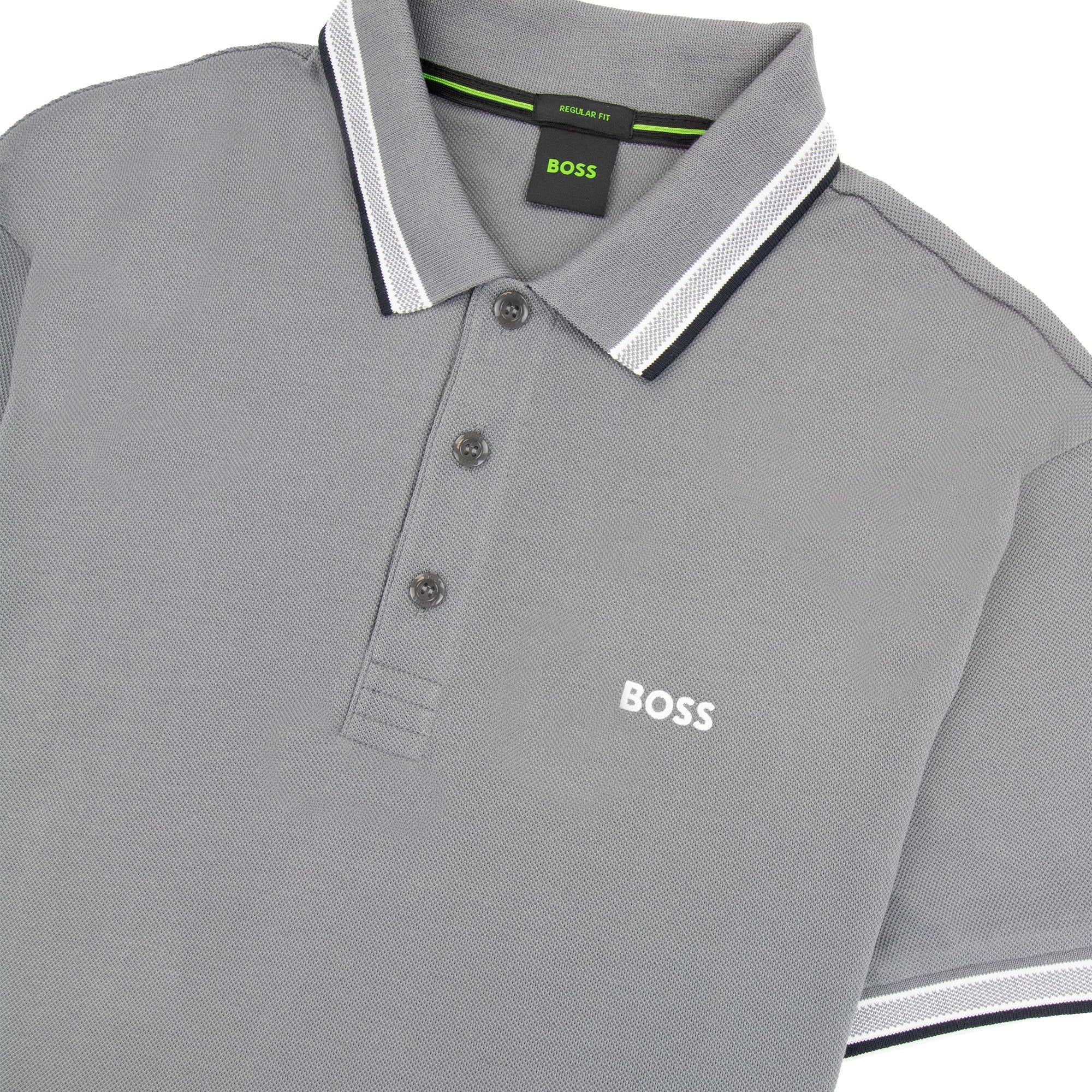 Hugo Boss Embroidered Logo Paddy Polo Grey 036