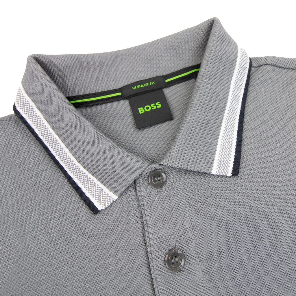 Hugo Boss Embroidered Logo Paddy Polo Grey 036