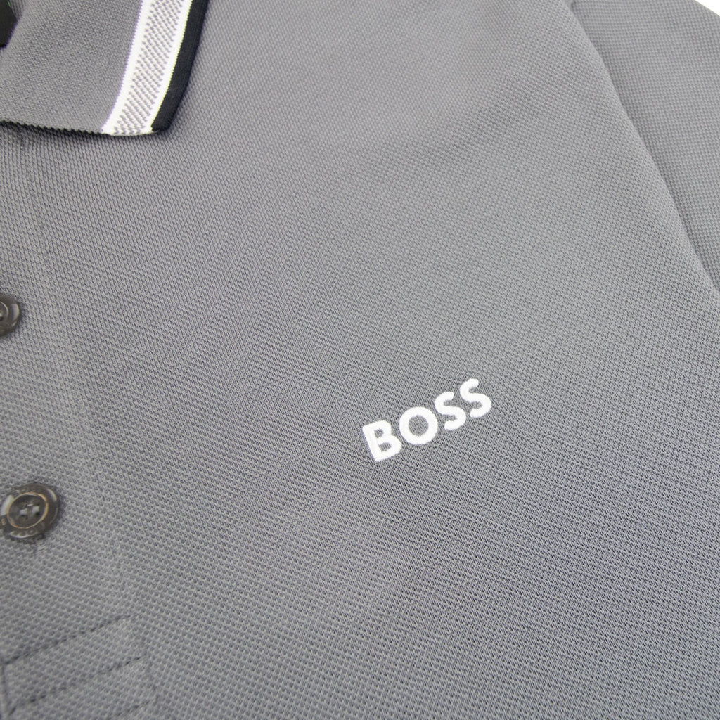 Hugo Boss Embroidered Logo Paddy Polo Grey 036