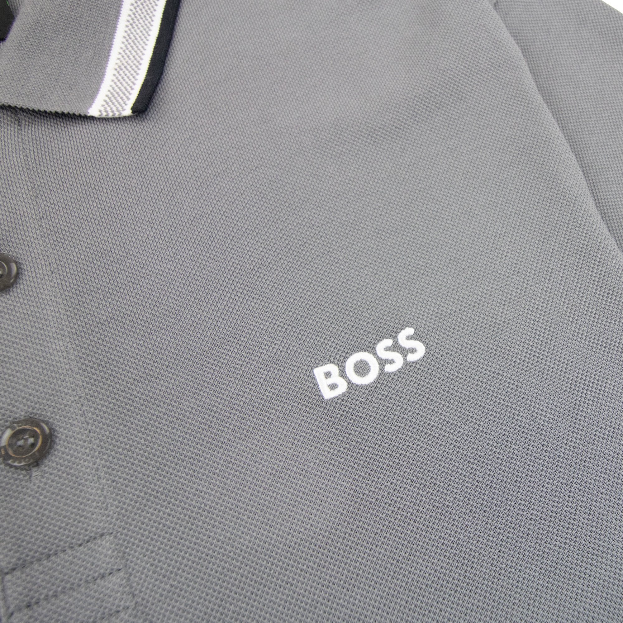 Hugo Boss Embroidered Logo Paddy Polo Grey 036